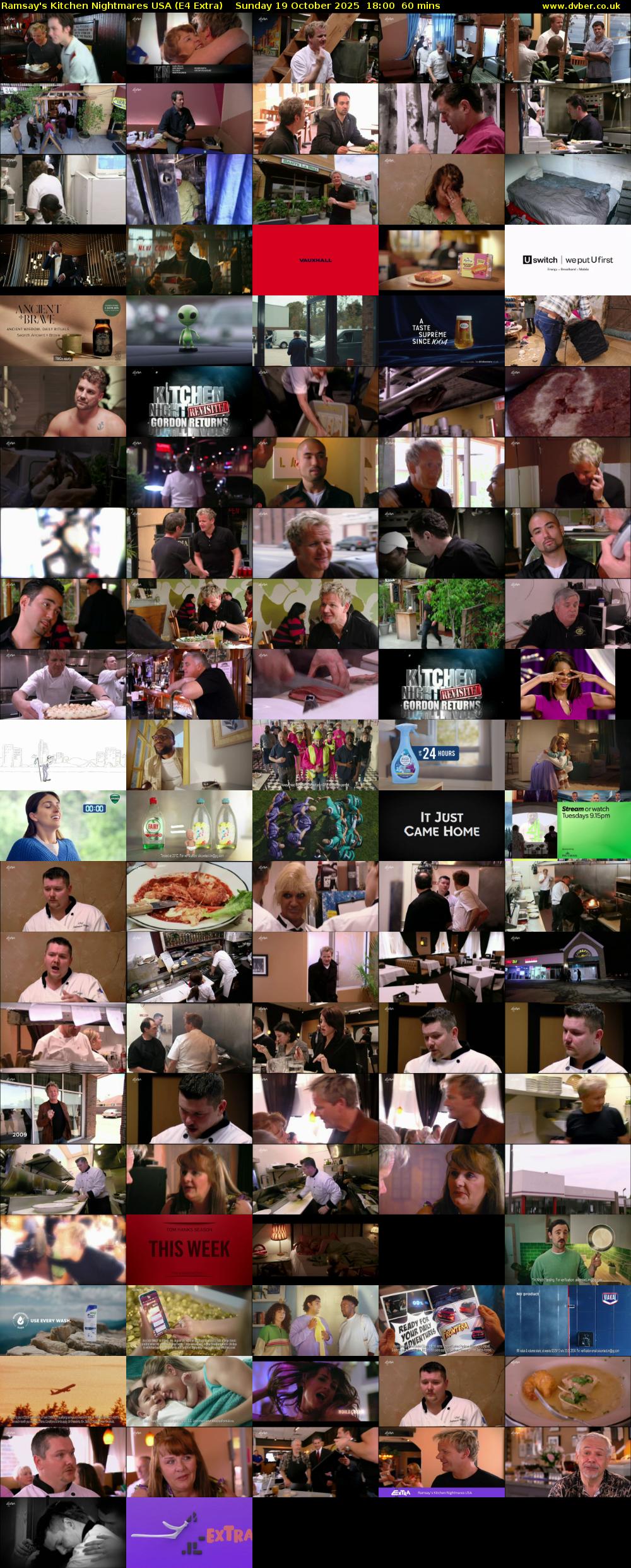 Ramsay's Kitchen Nightmares USA (E4 Extra) Sunday 19 October 2025 18:00 - 19:00