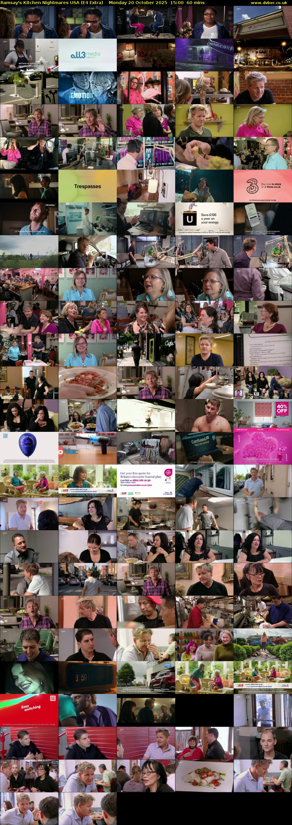 Ramsay's Kitchen Nightmares USA (E4 Extra) Monday 20 October 2025 15:00 - 16:00