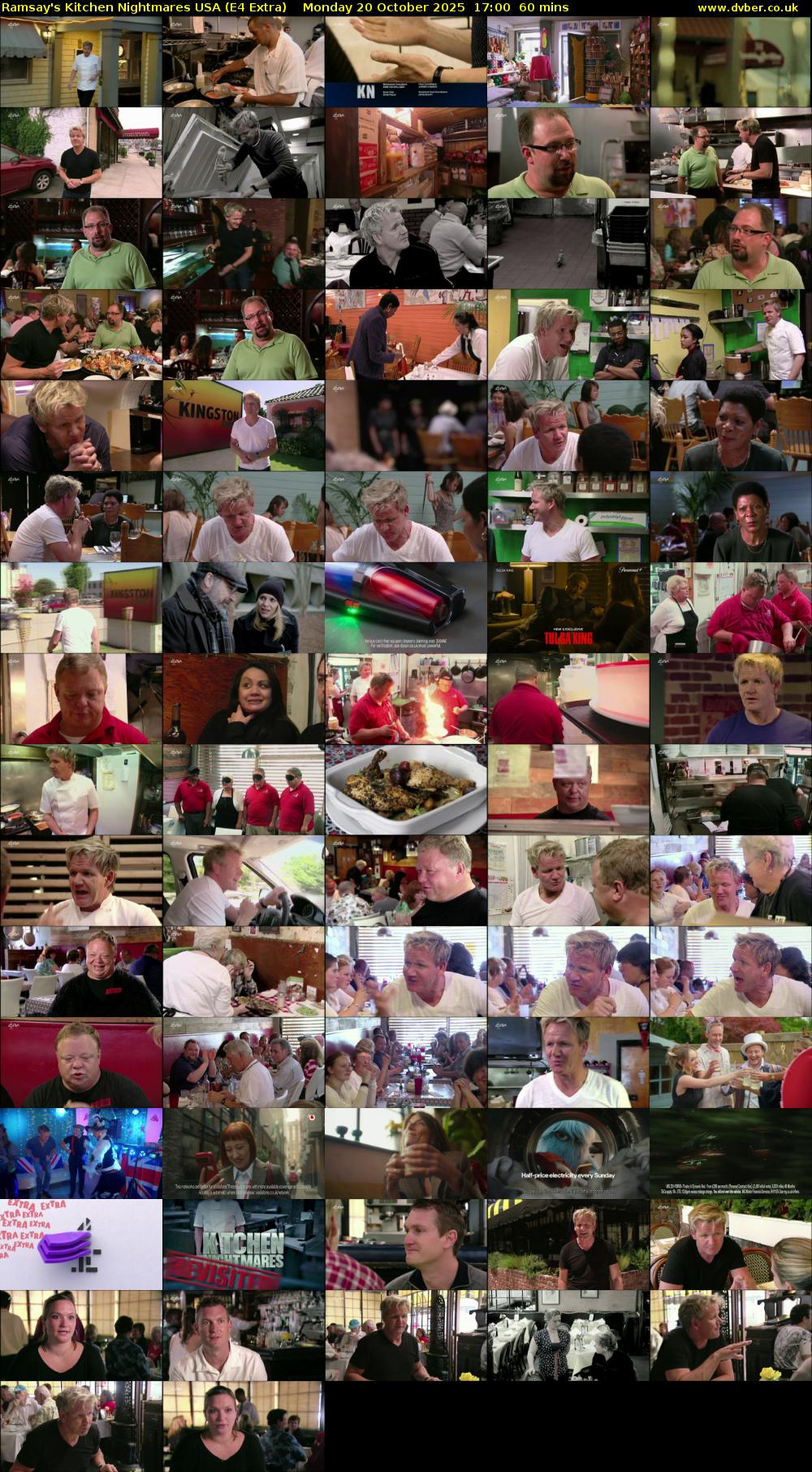 Ramsay's Kitchen Nightmares USA (E4 Extra) Monday 20 October 2025 17:00 - 18:00