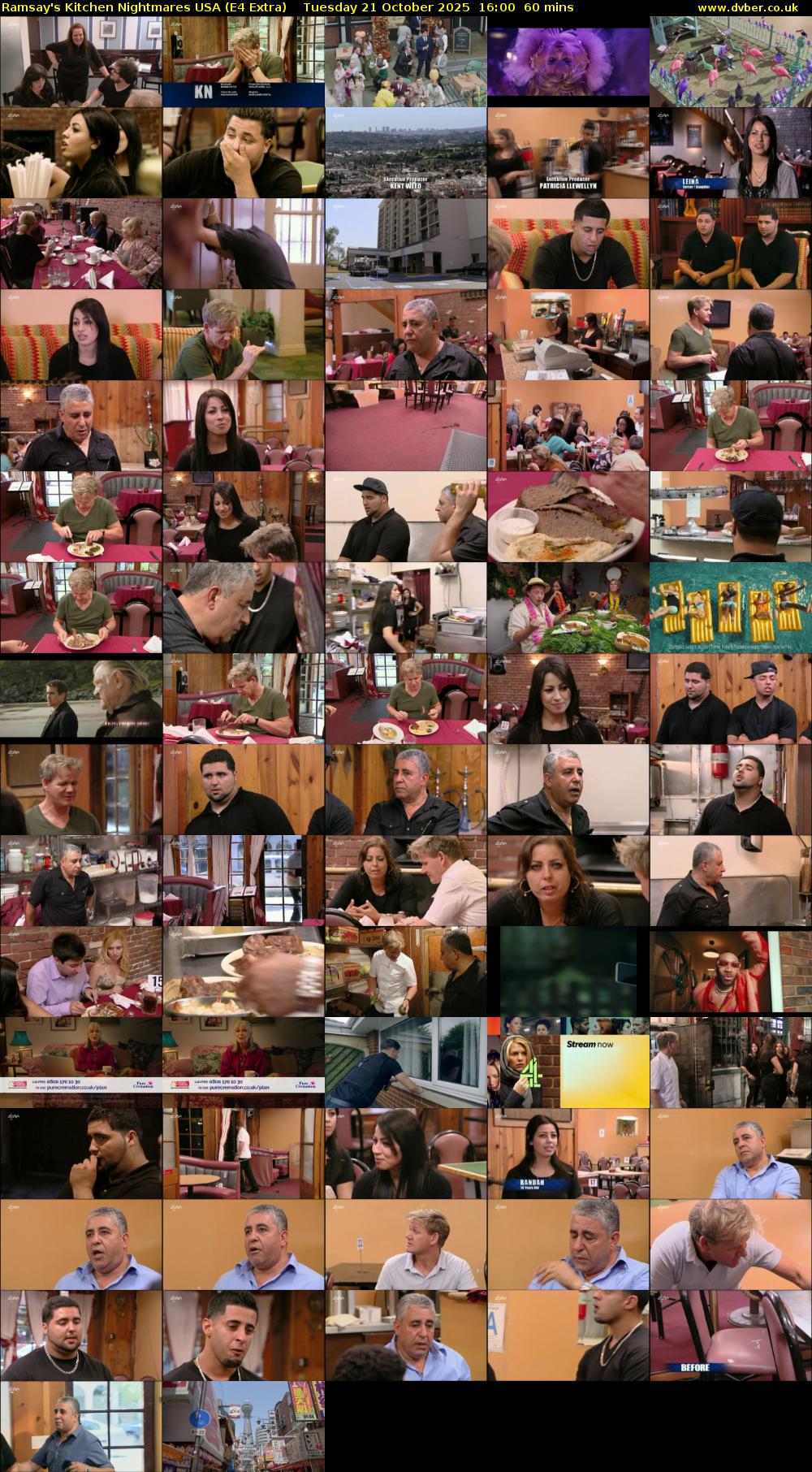 Ramsay's Kitchen Nightmares USA (E4 Extra) Tuesday 21 October 2025 16:00 - 17:00