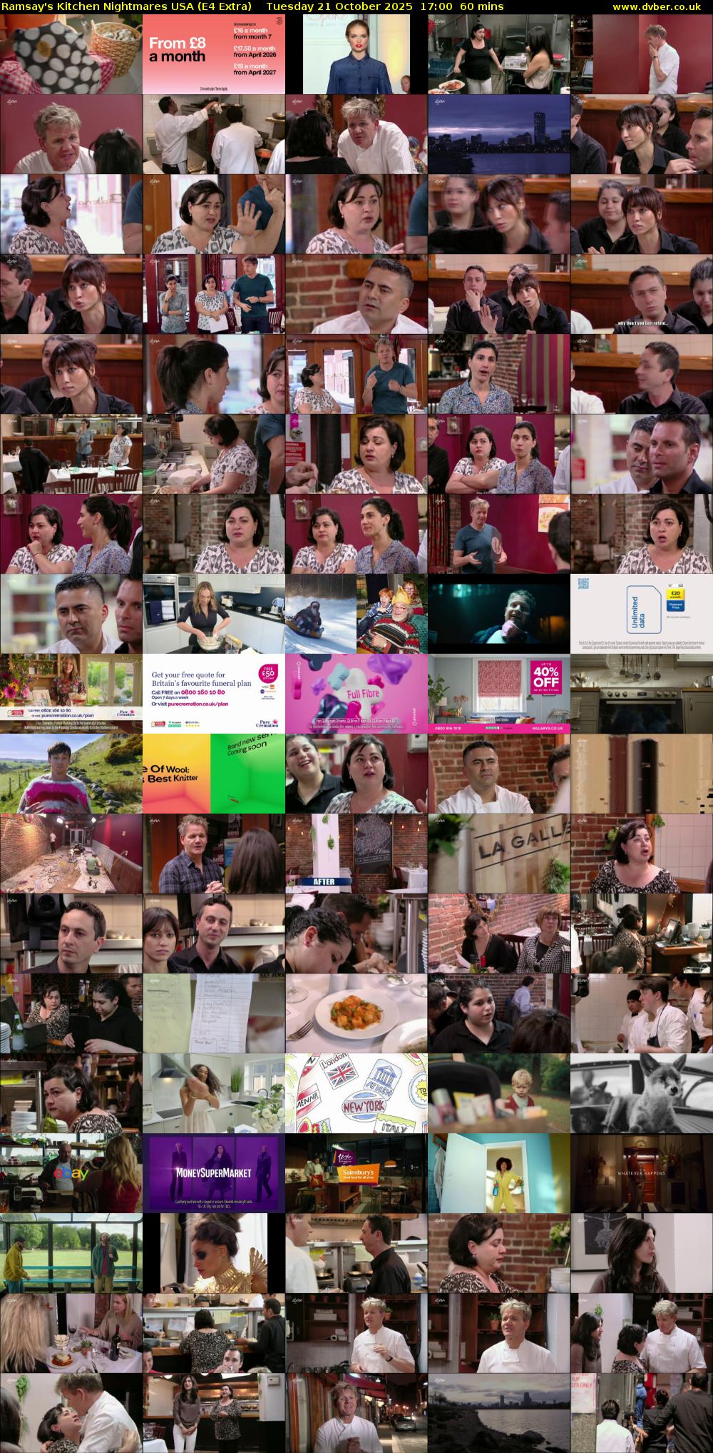 Ramsay's Kitchen Nightmares USA (E4 Extra) Tuesday 21 October 2025 17:00 - 18:00