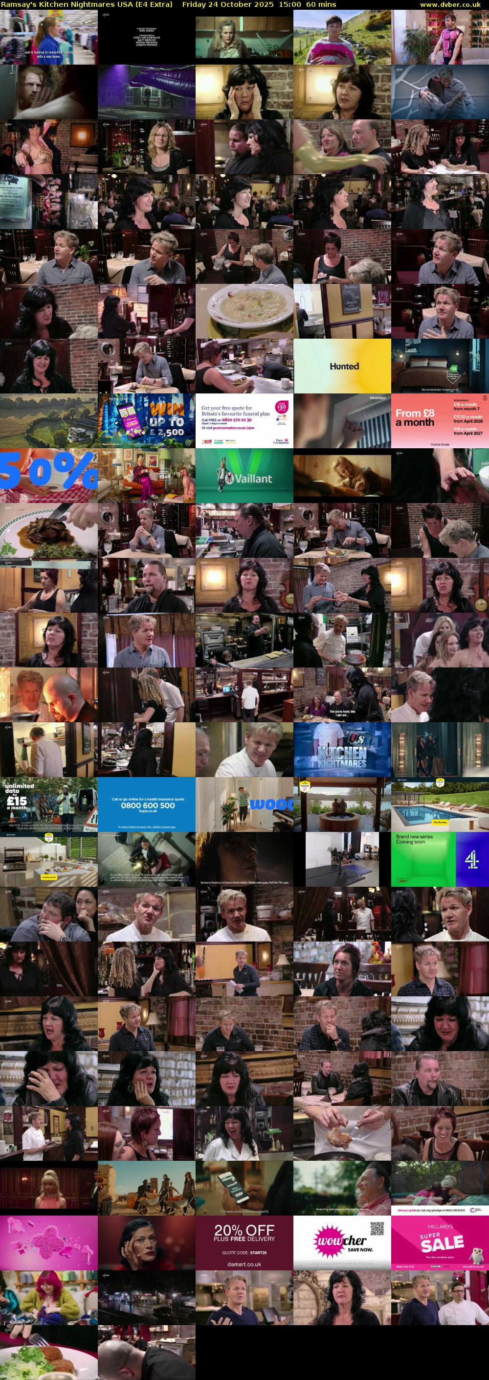 Ramsay's Kitchen Nightmares USA (E4 Extra) Friday 24 October 2025 15:00 - 16:00