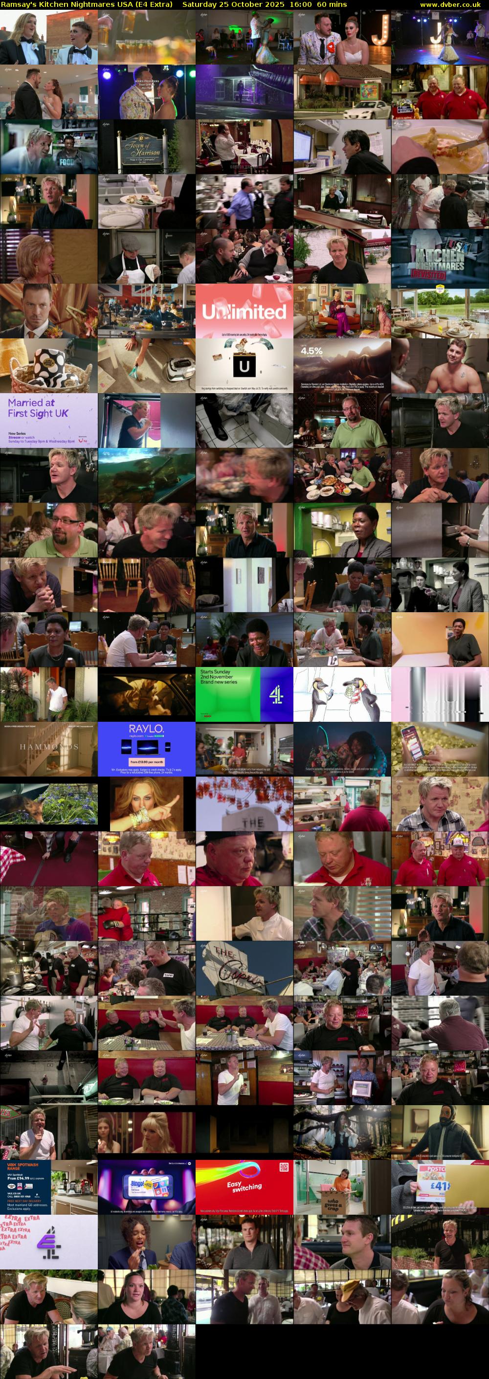 Ramsay's Kitchen Nightmares USA (E4 Extra) Saturday 25 October 2025 16:00 - 17:00