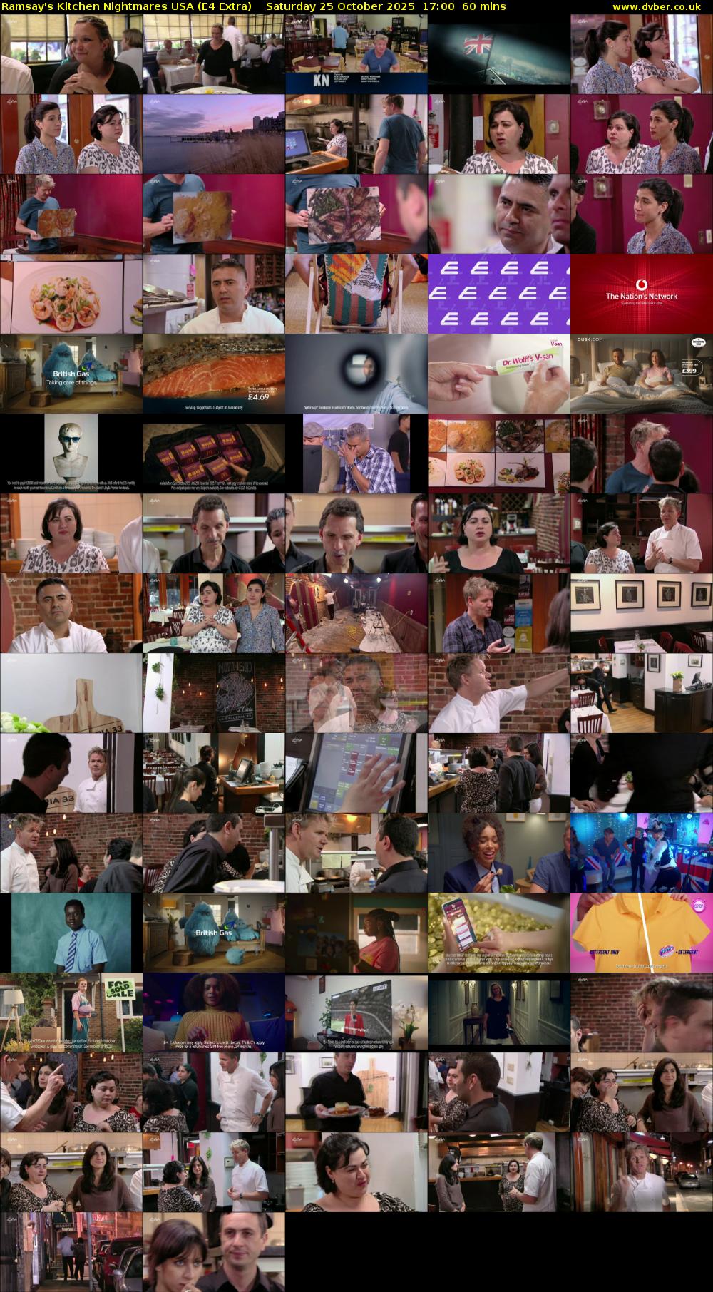 Ramsay's Kitchen Nightmares USA (E4 Extra) Saturday 25 October 2025 17:00 - 18:00