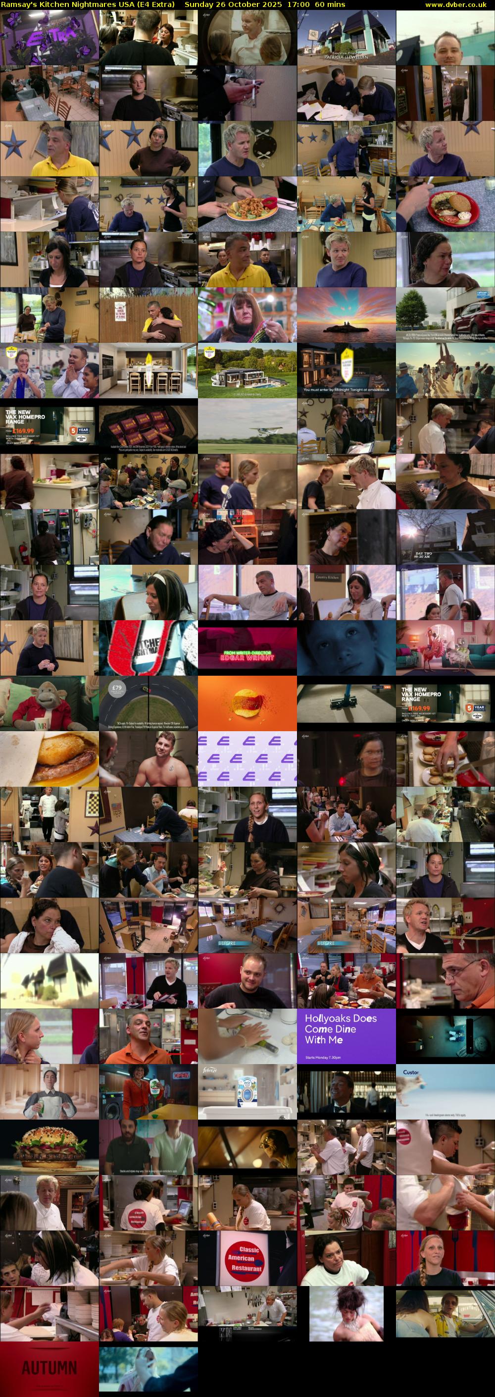 Ramsay's Kitchen Nightmares USA (E4 Extra) Sunday 26 October 2025 17:00 - 18:00