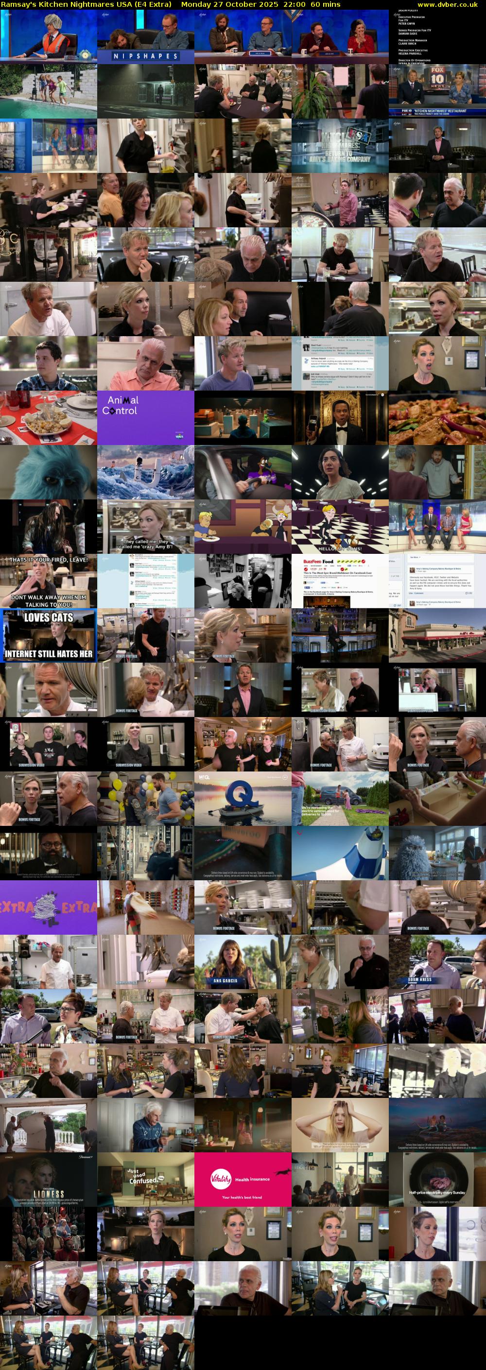 Ramsay's Kitchen Nightmares USA (E4 Extra) Monday 27 October 2025 22:00 - 23:00