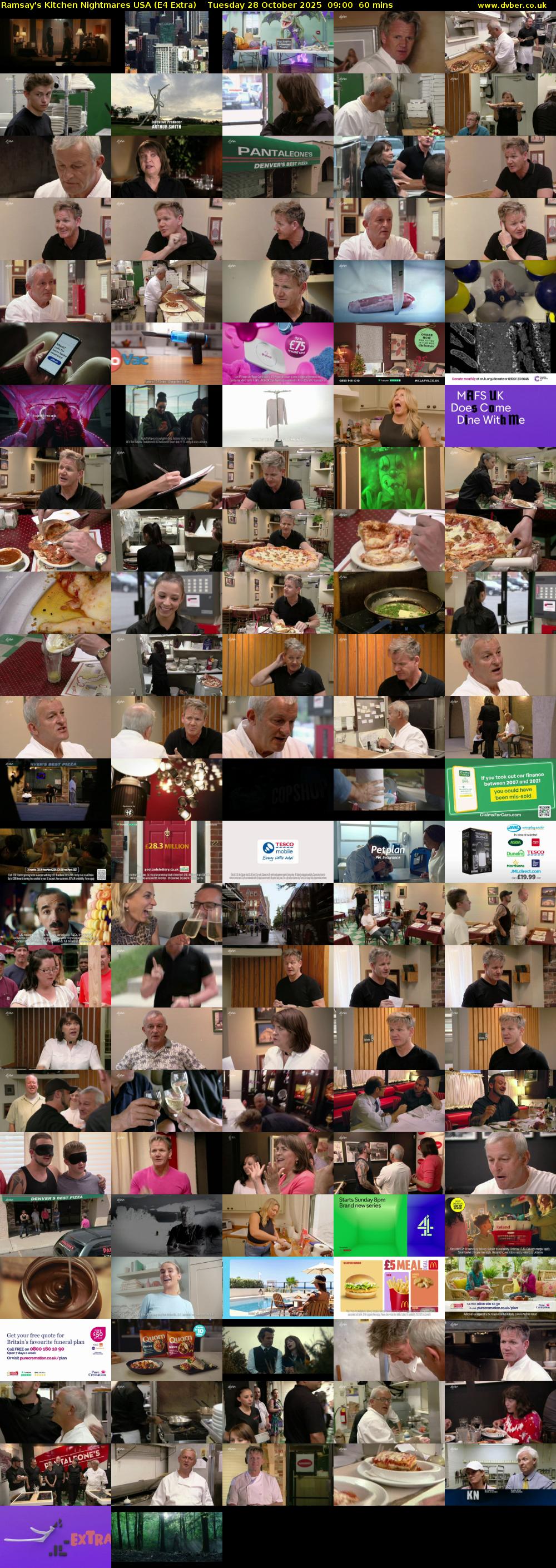 Ramsay's Kitchen Nightmares USA (E4 Extra) Tuesday 28 October 2025 09:00 - 10:00