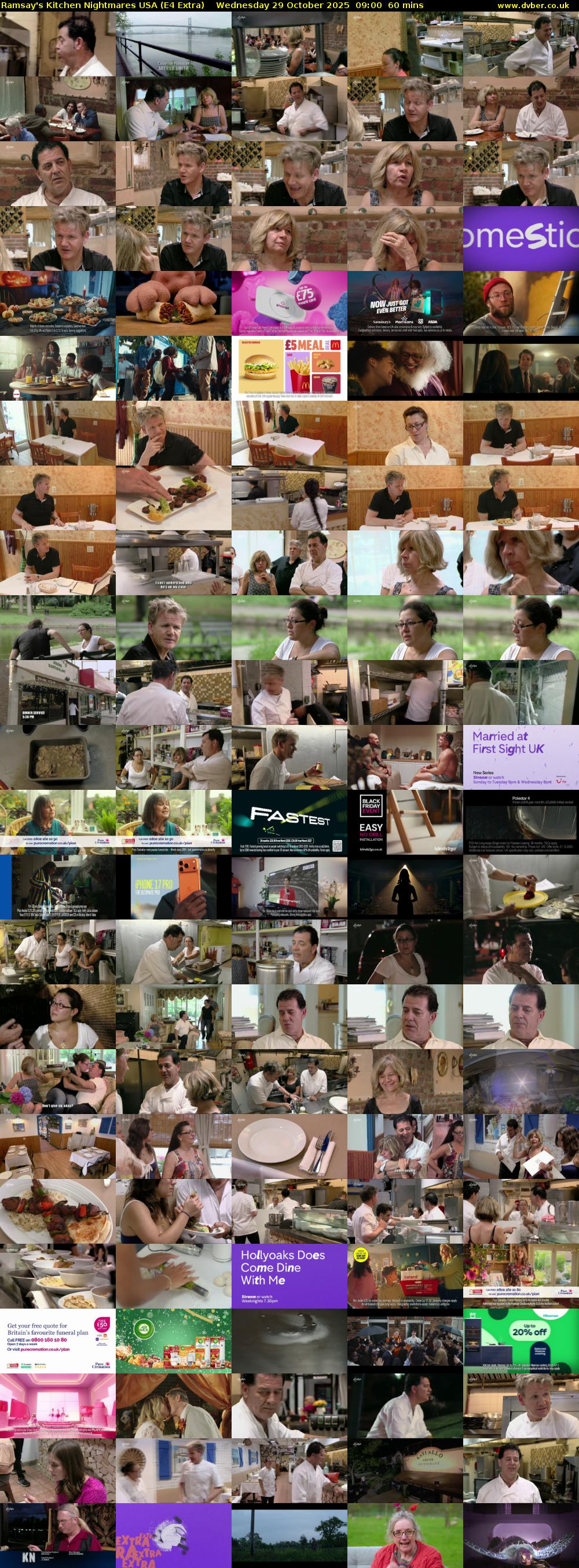Ramsay's Kitchen Nightmares USA (E4 Extra) Wednesday 29 October 2025 09:00 - 10:00