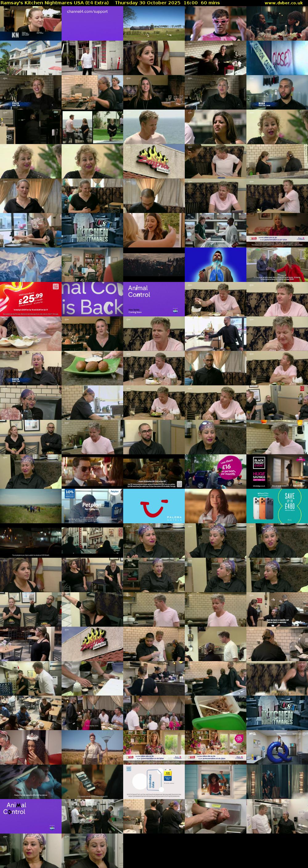 Ramsay's Kitchen Nightmares USA (E4 Extra) Thursday 30 October 2025 16:00 - 17:00