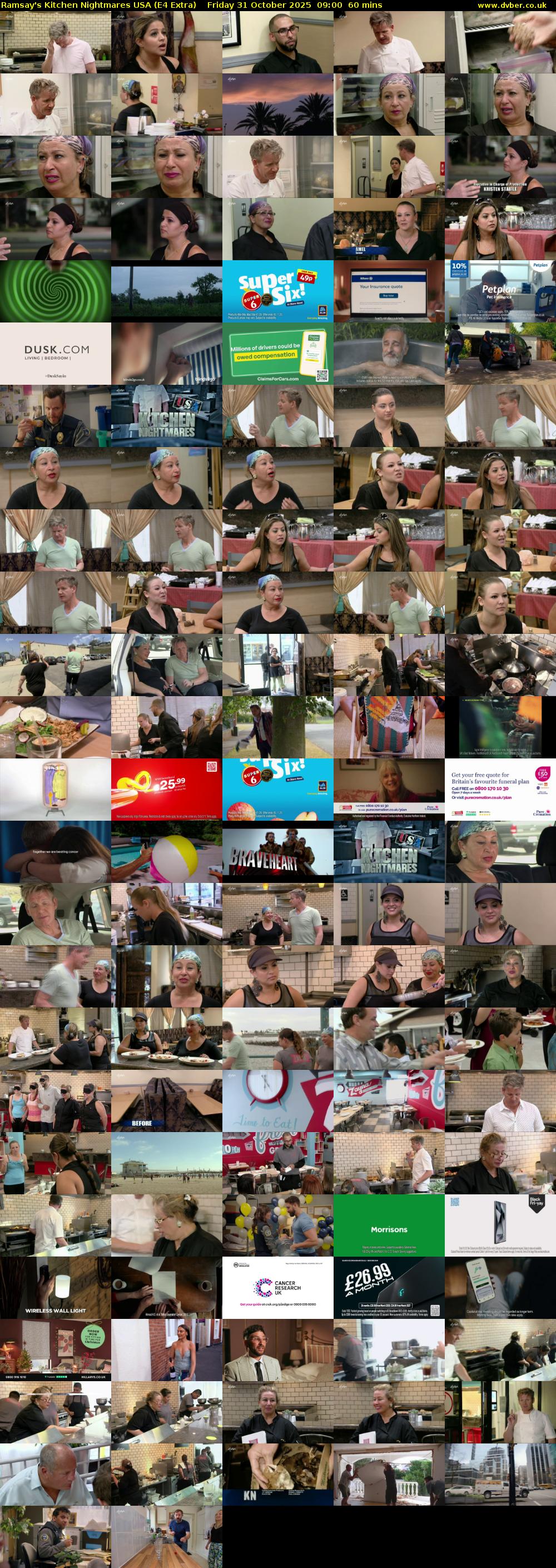 Ramsay's Kitchen Nightmares USA (E4 Extra) Friday 31 October 2025 09:00 - 10:00