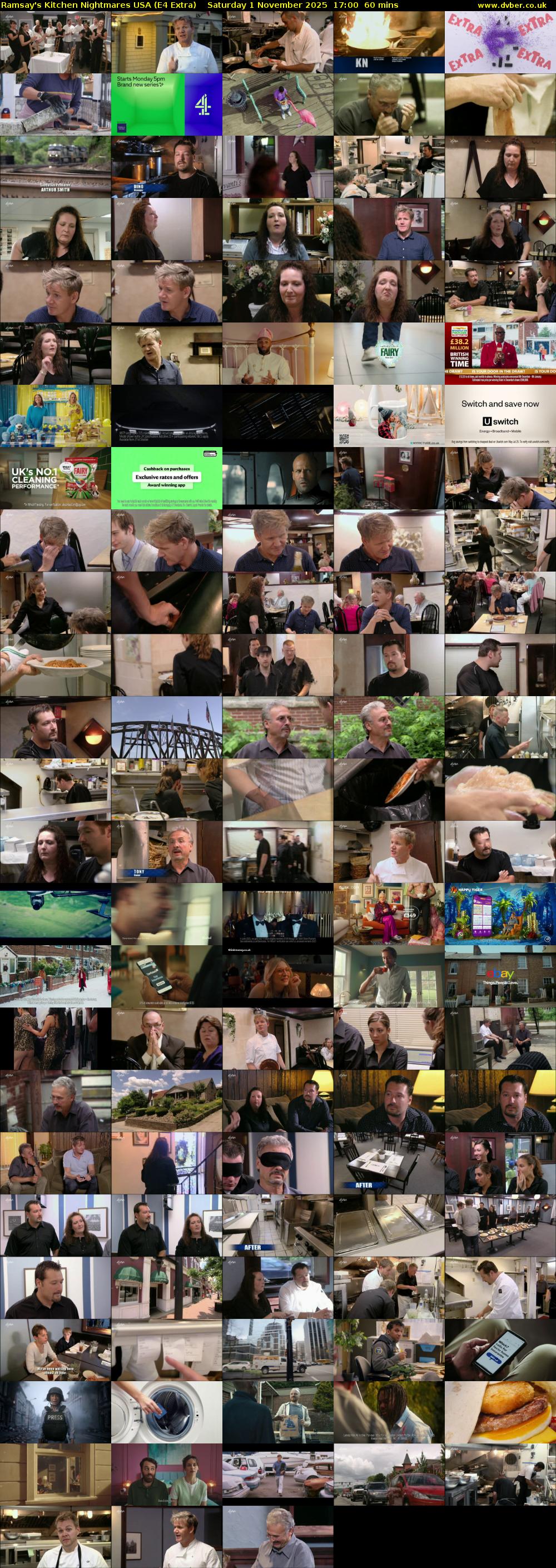 Ramsay's Kitchen Nightmares USA (E4 Extra) Saturday 1 November 2025 17:00 - 18:00