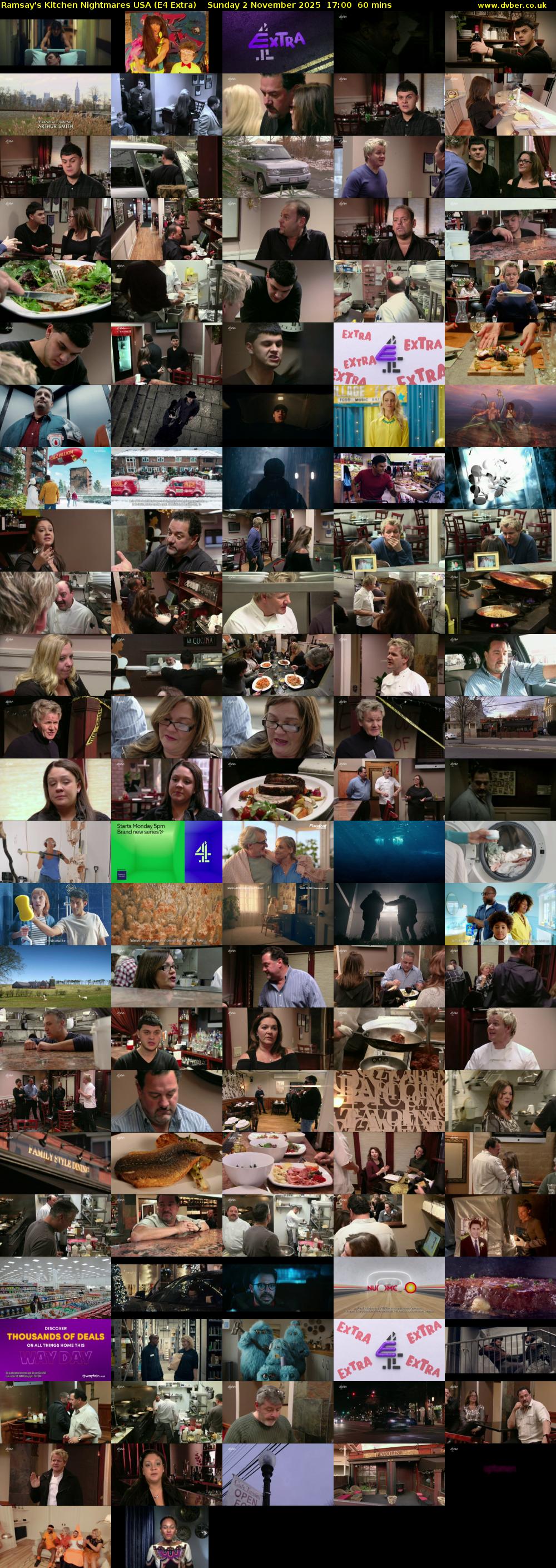 Ramsay's Kitchen Nightmares USA (E4 Extra) Sunday 2 November 2025 17:00 - 18:00