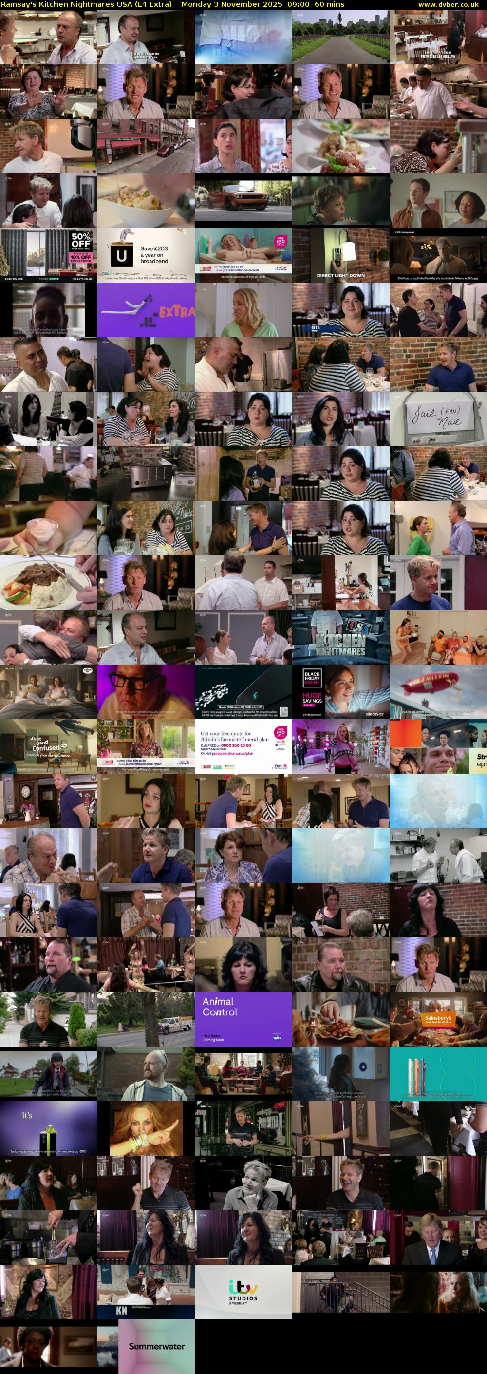 Ramsay's Kitchen Nightmares USA (E4 Extra) Monday 3 November 2025 09:00 - 10:00
