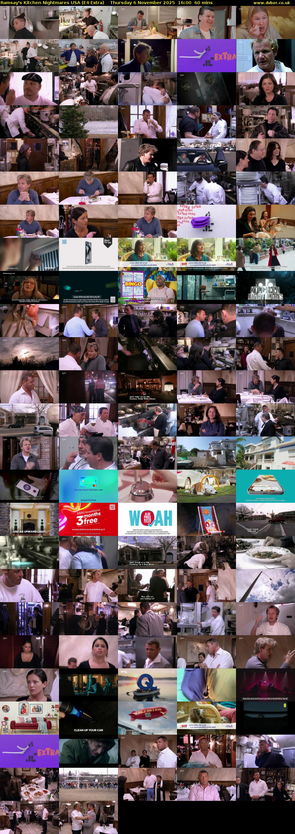 Ramsay's Kitchen Nightmares USA (E4 Extra) Thursday 6 November 2025 16:00 - 17:00