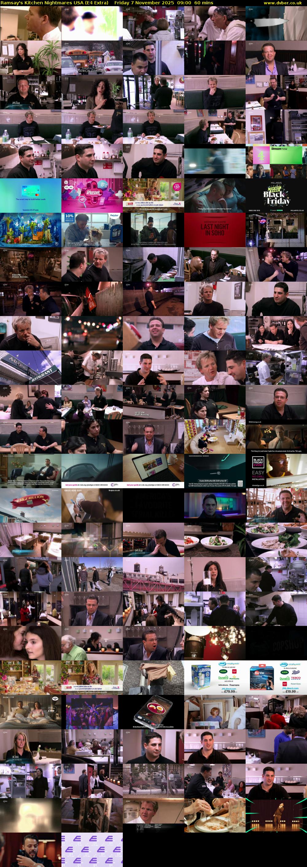 Ramsay's Kitchen Nightmares USA (E4 Extra) Friday 7 November 2025 09:00 - 10:00