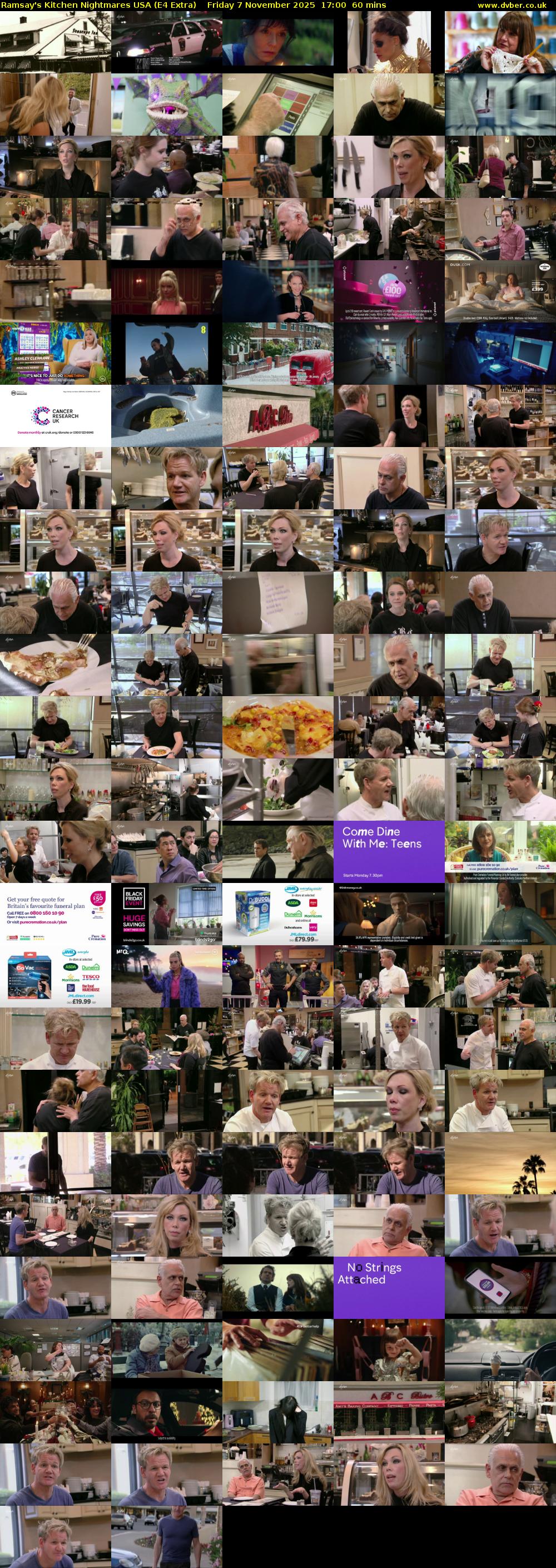 Ramsay's Kitchen Nightmares USA (E4 Extra) Friday 7 November 2025 17:00 - 18:00