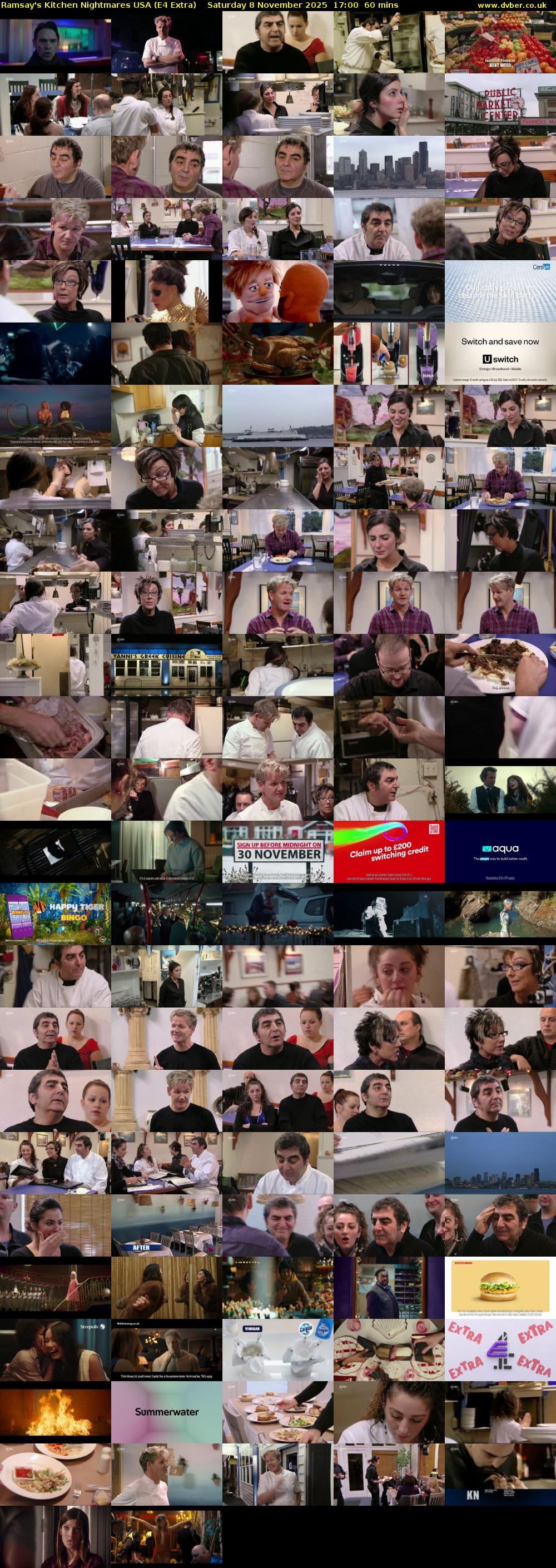 Ramsay's Kitchen Nightmares USA (E4 Extra) Saturday 8 November 2025 17:00 - 18:00