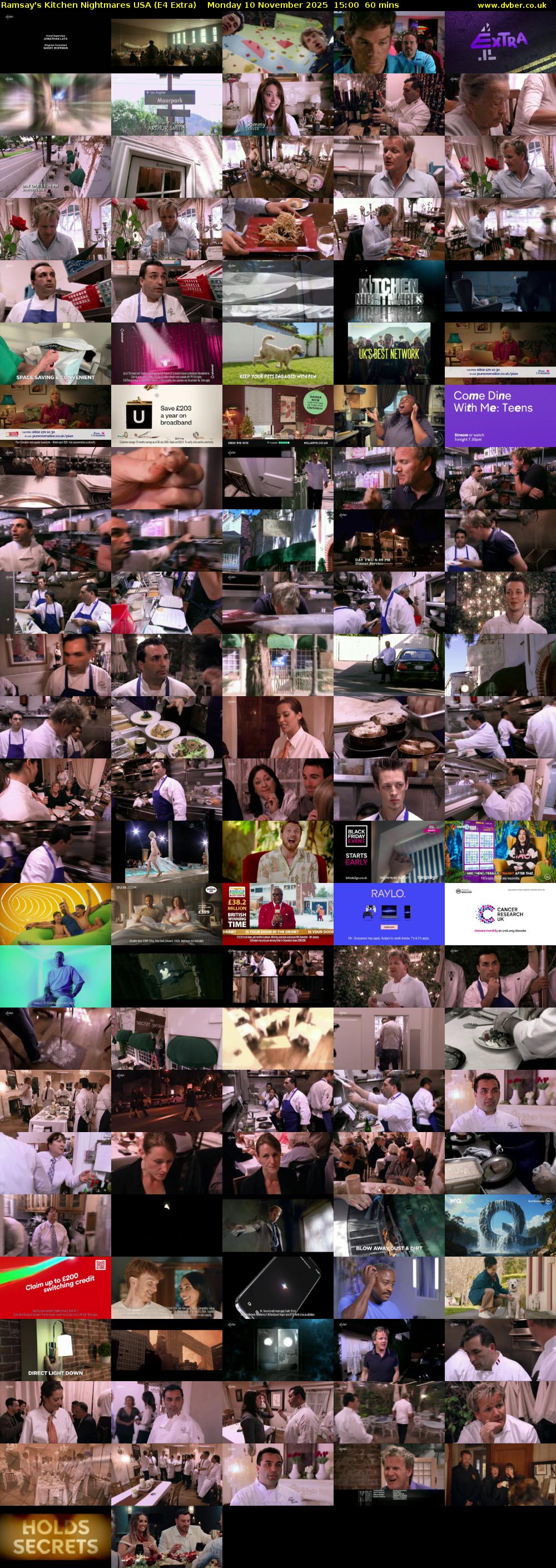 Ramsay's Kitchen Nightmares USA (E4 Extra) Monday 10 November 2025 15:00 - 16:00