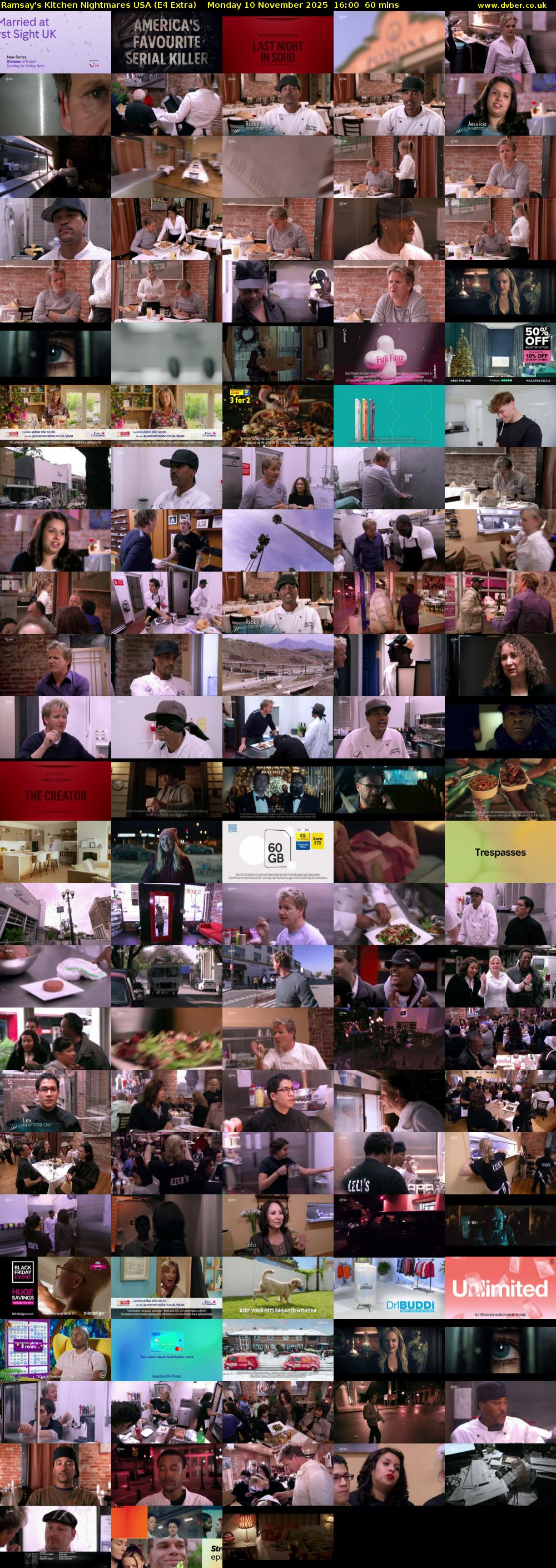Ramsay's Kitchen Nightmares USA (E4 Extra) Monday 10 November 2025 16:00 - 17:00