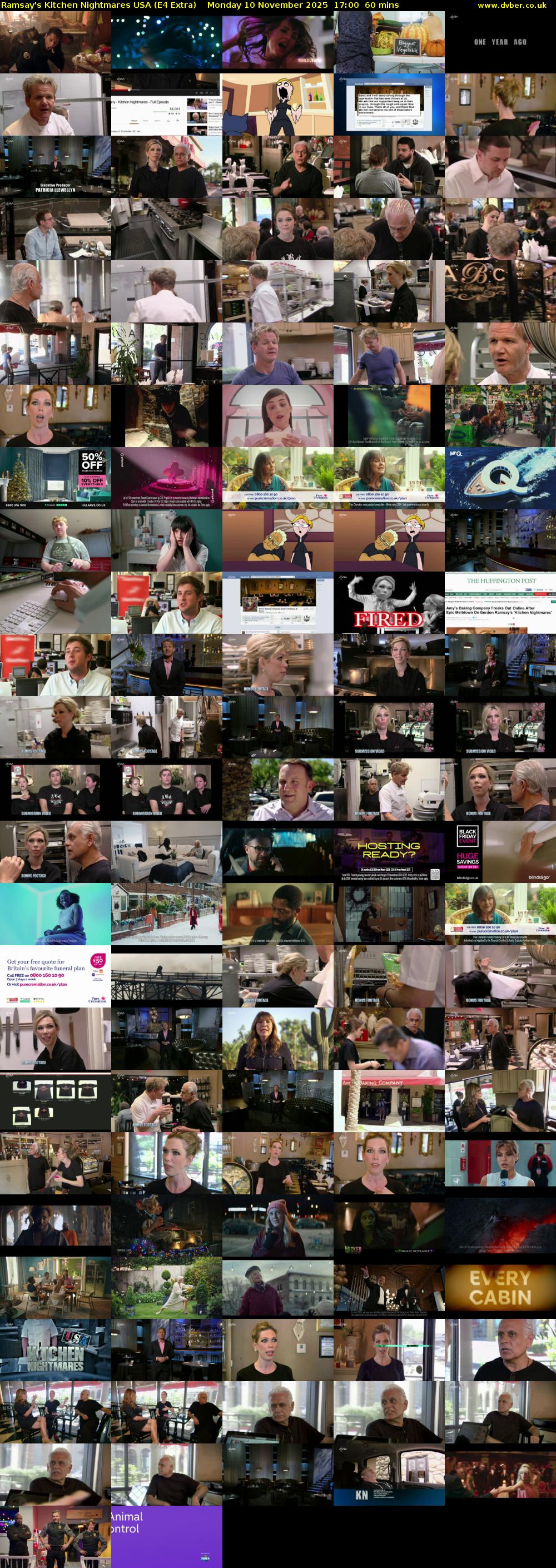 Ramsay's Kitchen Nightmares USA (E4 Extra) Monday 10 November 2025 17:00 - 18:00