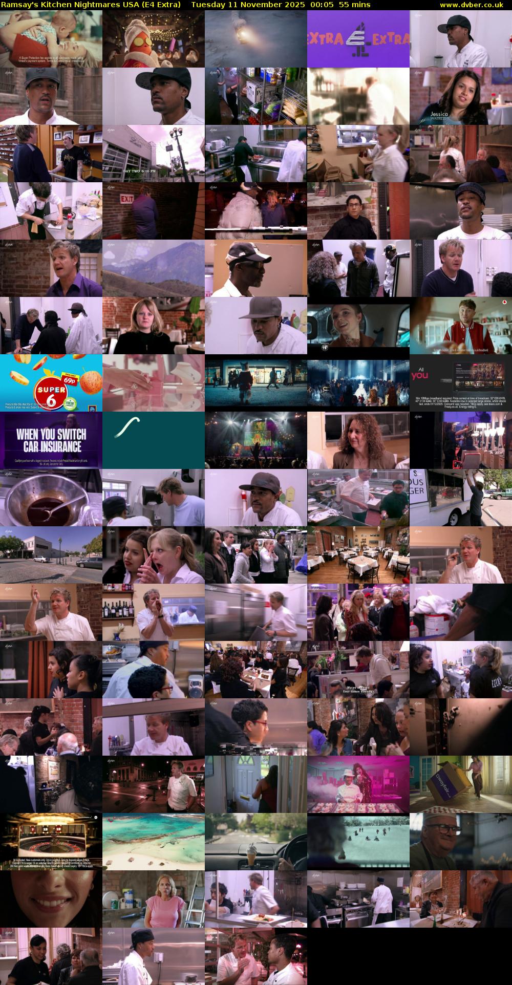Ramsay's Kitchen Nightmares USA (E4 Extra) Tuesday 11 November 2025 00:05 - 01:00