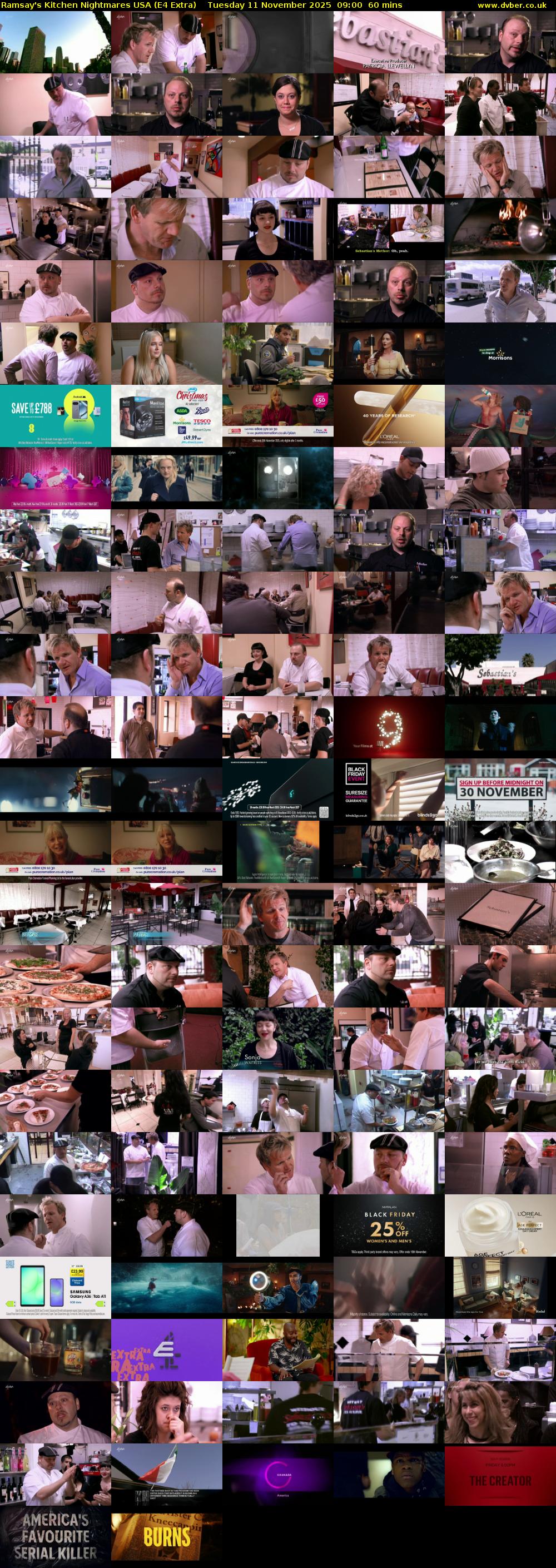 Ramsay's Kitchen Nightmares USA (E4 Extra) Tuesday 11 November 2025 09:00 - 10:00