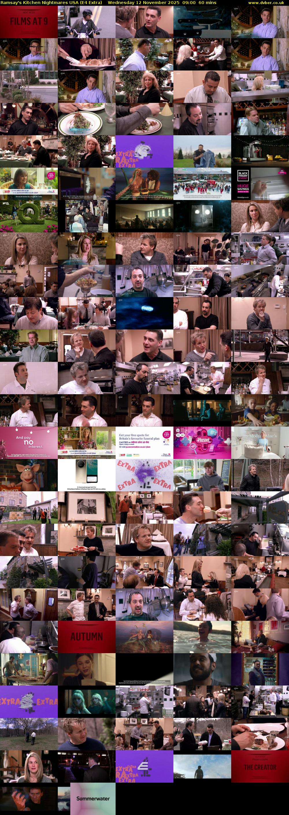 Ramsay's Kitchen Nightmares USA (E4 Extra) Wednesday 12 November 2025 09:00 - 10:00