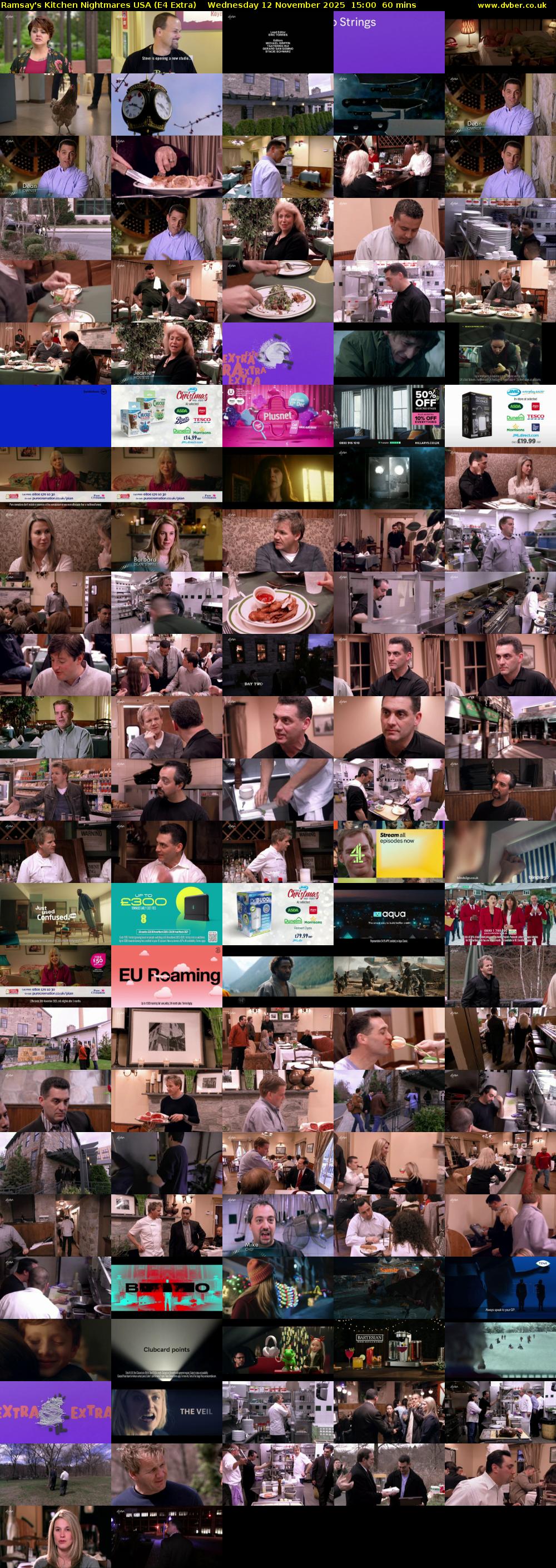 Ramsay's Kitchen Nightmares USA (E4 Extra) Wednesday 12 November 2025 15:00 - 16:00