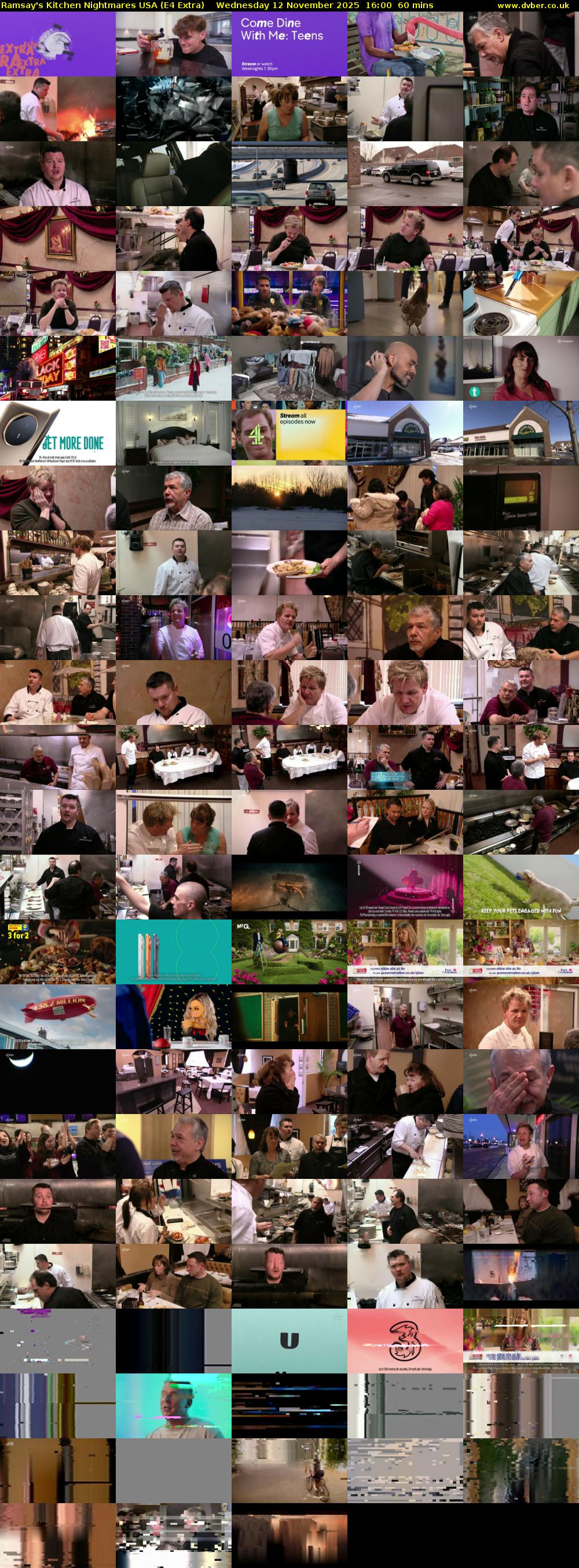 Ramsay's Kitchen Nightmares USA (E4 Extra) Wednesday 12 November 2025 16:00 - 17:00