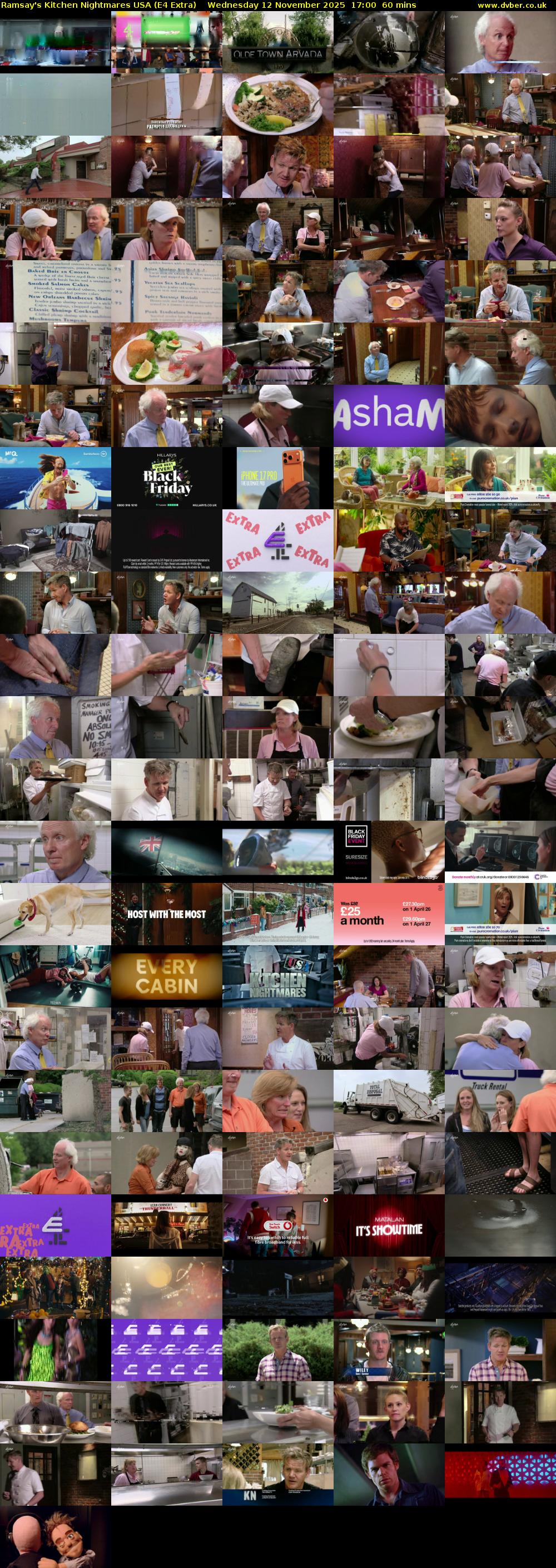 Ramsay's Kitchen Nightmares USA (E4 Extra) Wednesday 12 November 2025 17:00 - 18:00