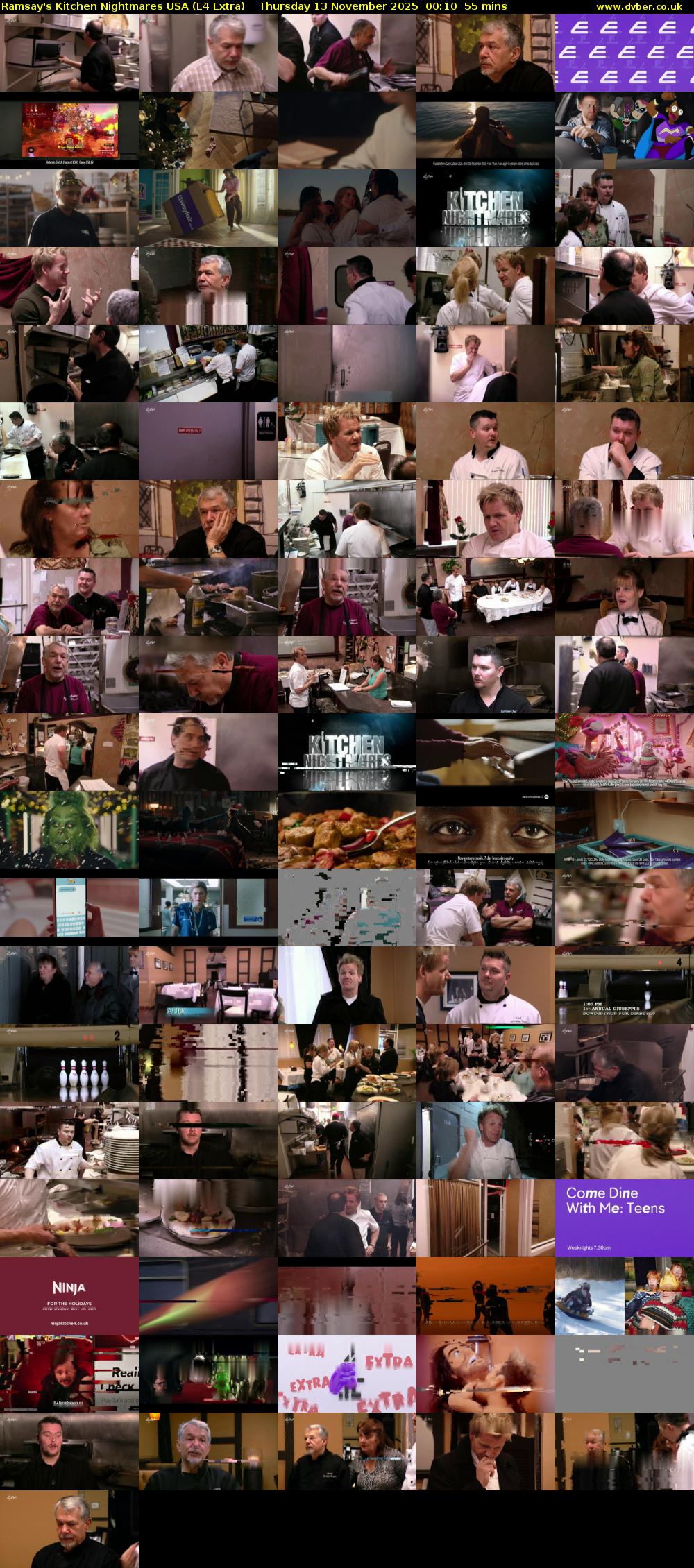 Ramsay's Kitchen Nightmares USA (E4 Extra) Thursday 13 November 2025 00:10 - 01:05