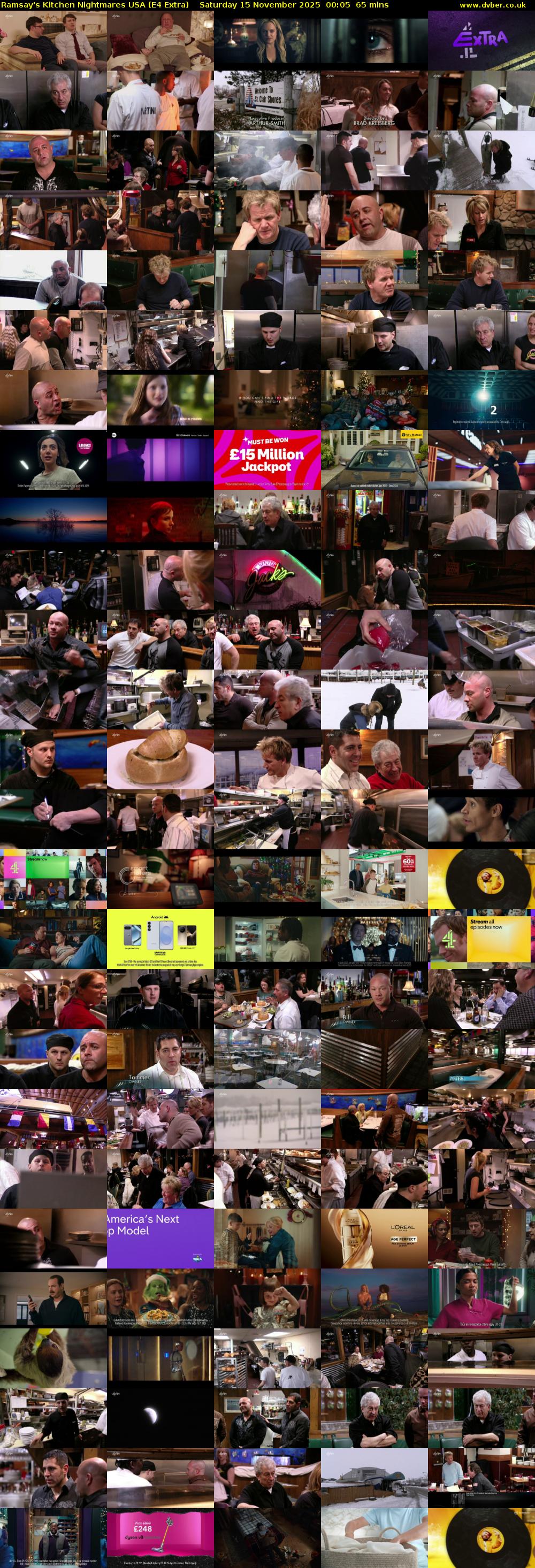 Ramsay's Kitchen Nightmares USA (E4 Extra) Saturday 15 November 2025 00:05 - 01:10