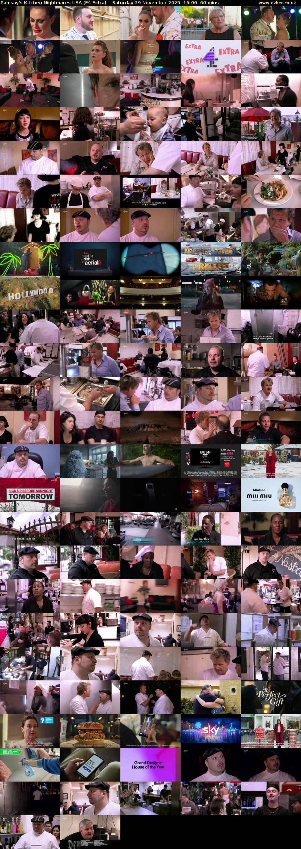 Ramsay's Kitchen Nightmares USA (E4 Extra) Saturday 29 November 2025 16:00 - 17:00
