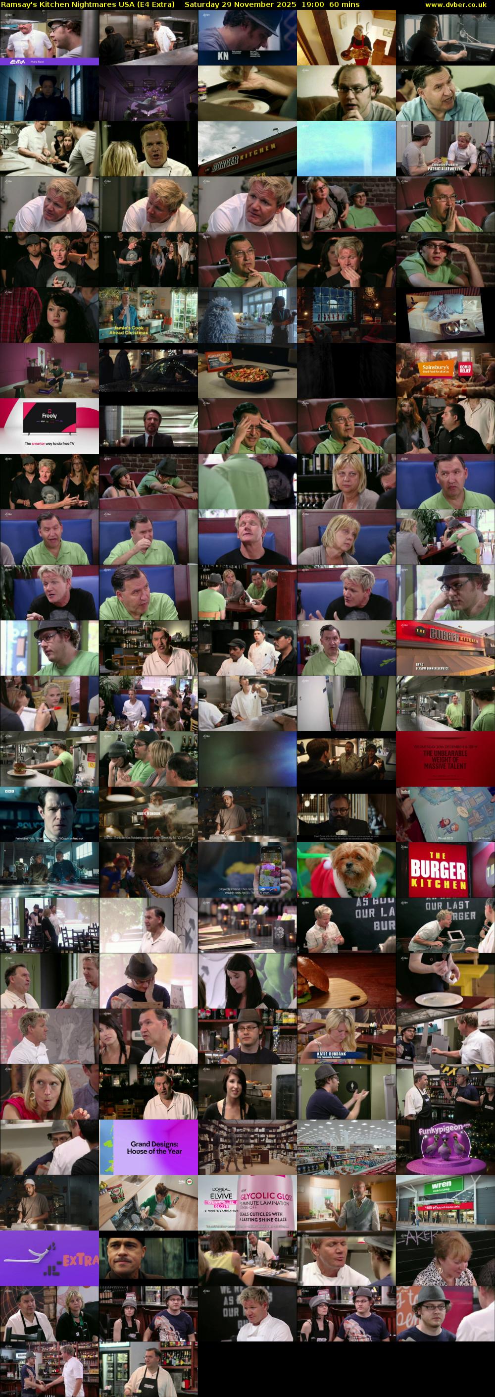 Ramsay's Kitchen Nightmares USA (E4 Extra) Saturday 29 November 2025 19:00 - 20:00