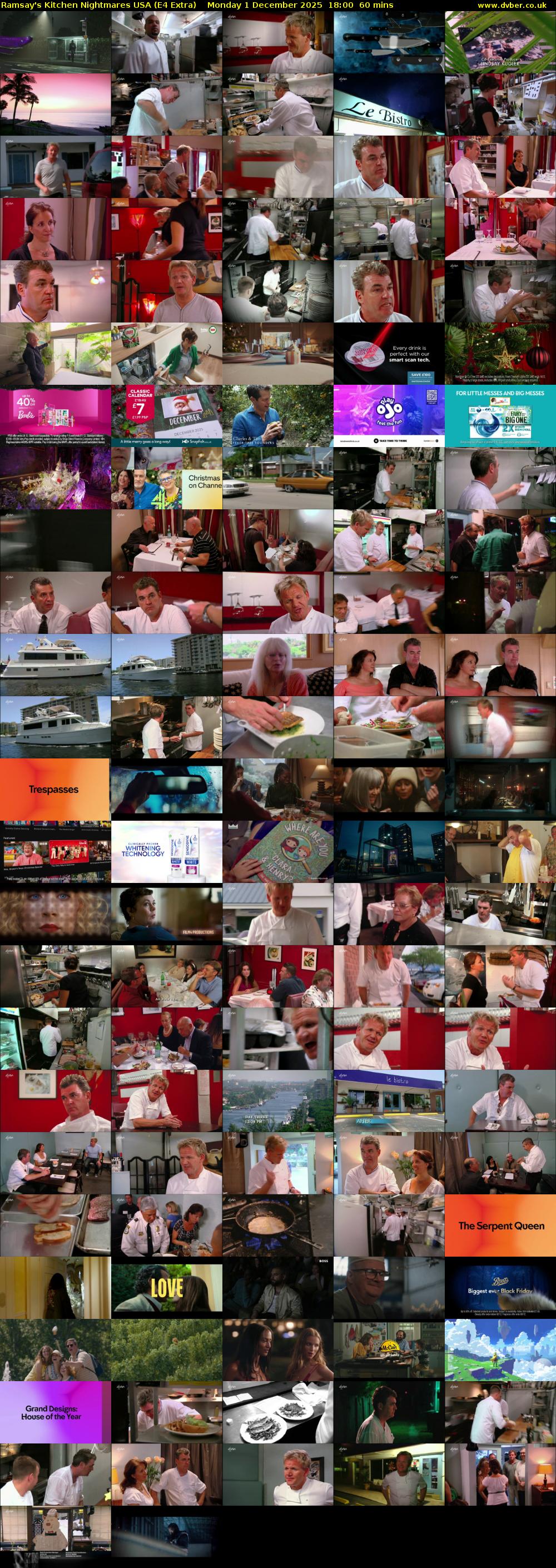 Ramsay's Kitchen Nightmares USA (E4 Extra) Monday 1 December 2025 18:00 - 19:00
