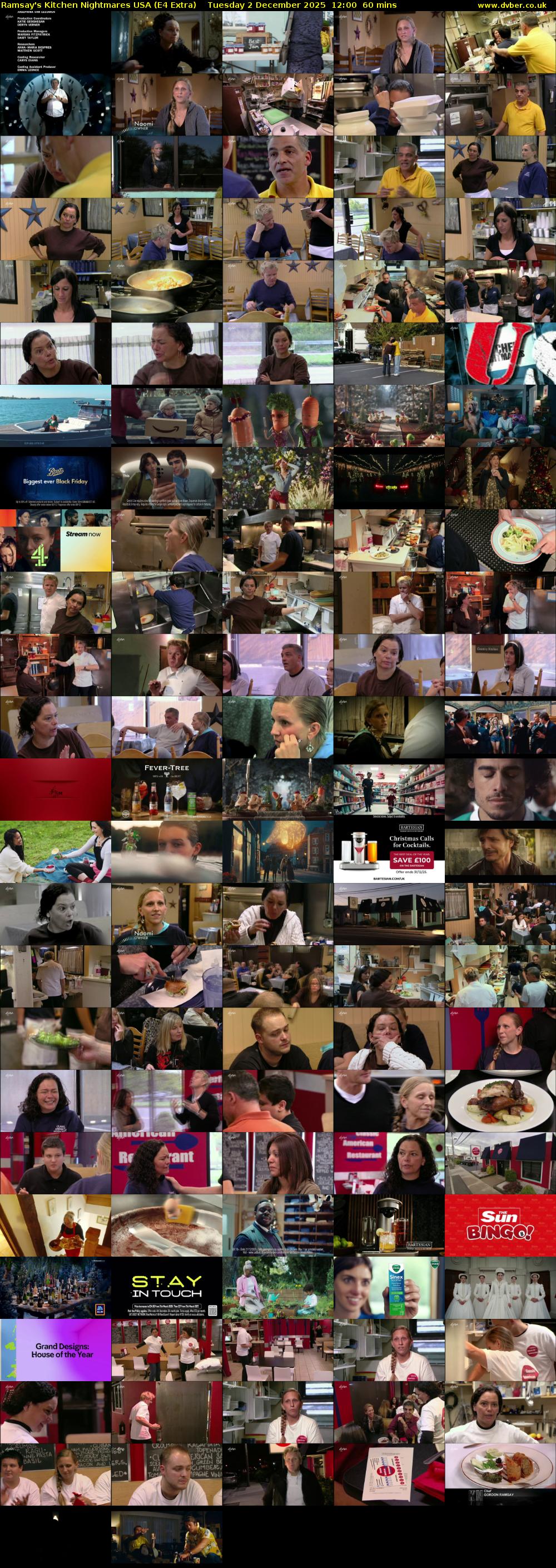 Ramsay's Kitchen Nightmares USA (E4 Extra) Tuesday 2 December 2025 12:00 - 13:00