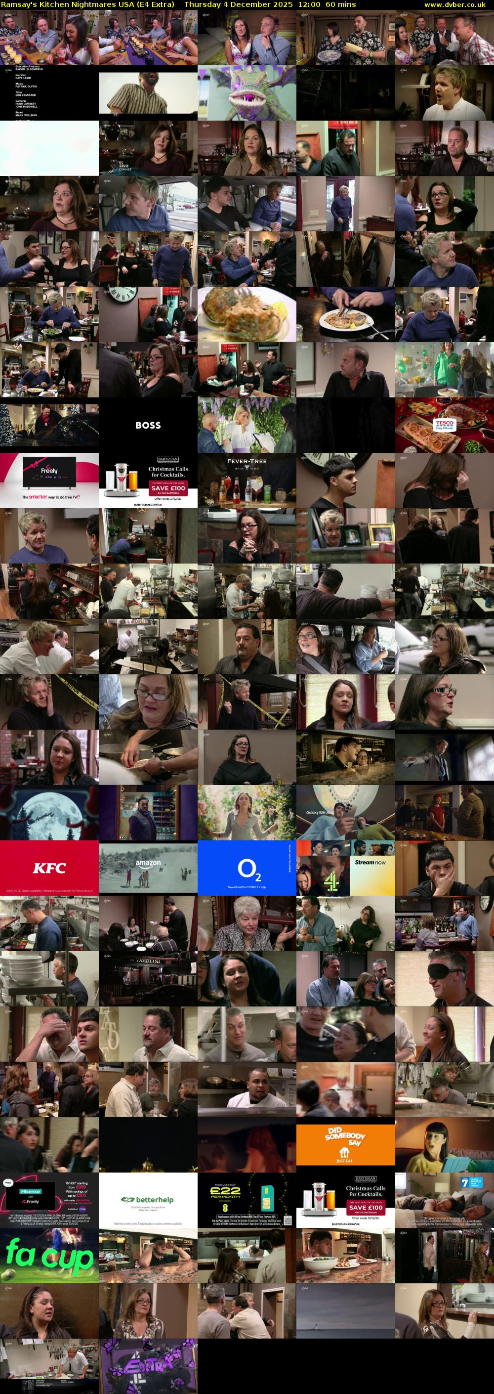 Ramsay's Kitchen Nightmares USA (E4 Extra) Thursday 4 December 2025 12:00 - 13:00