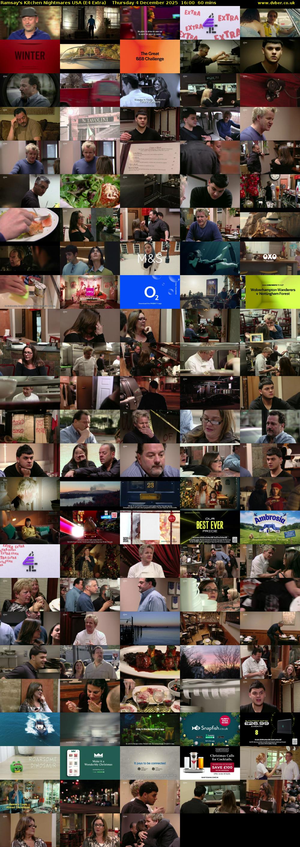 Ramsay's Kitchen Nightmares USA (E4 Extra) Thursday 4 December 2025 16:00 - 17:00