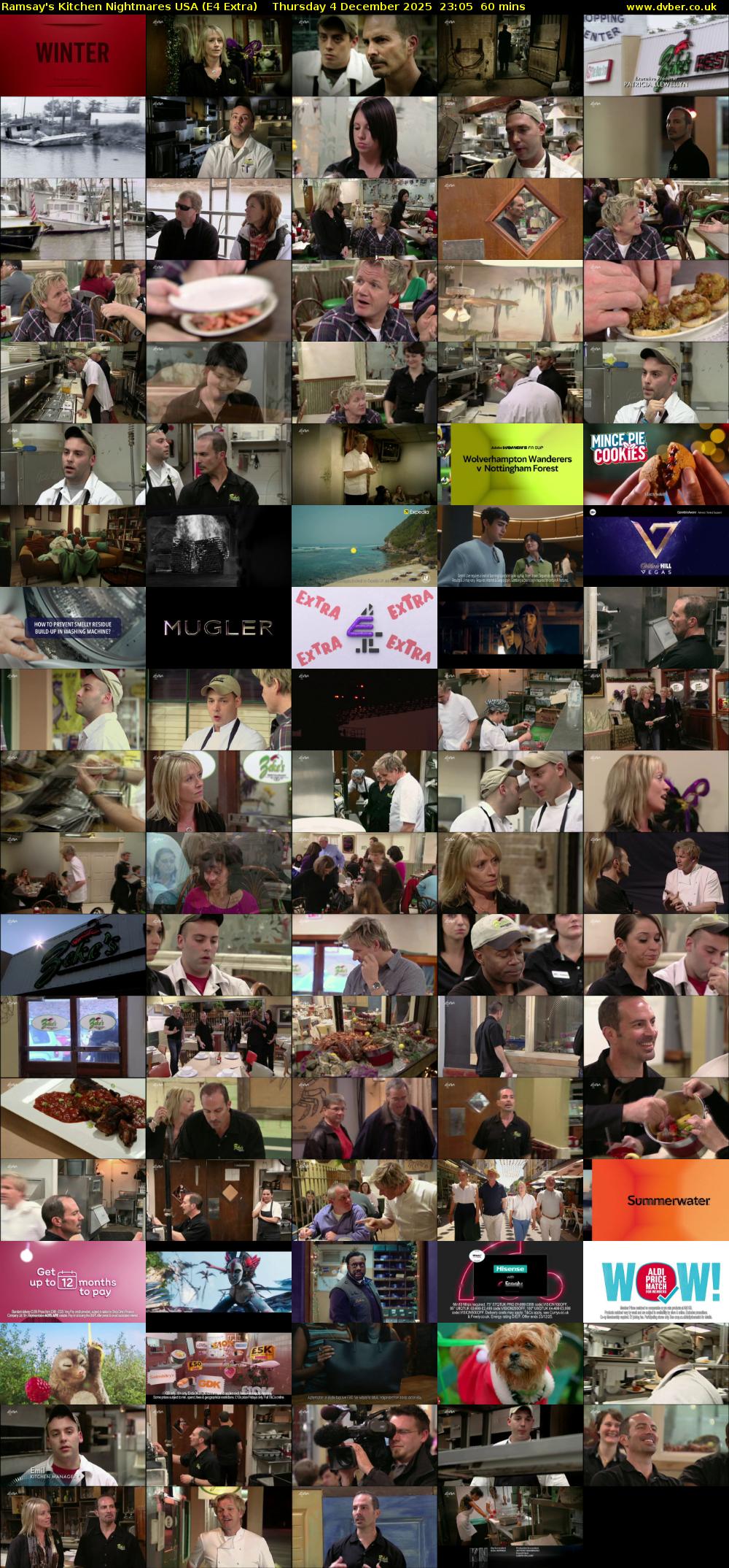 Ramsay's Kitchen Nightmares USA (E4 Extra) Thursday 4 December 2025 23:05 - 00:05