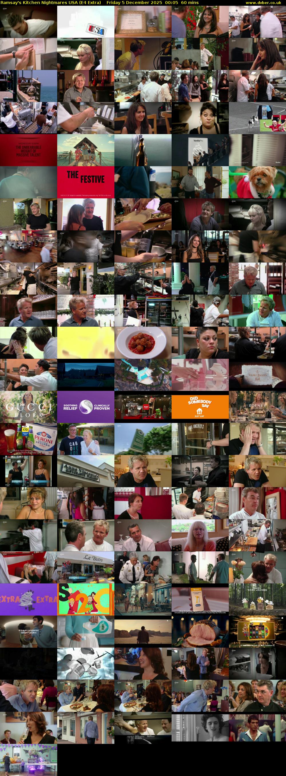 Ramsay's Kitchen Nightmares USA (E4 Extra) Friday 5 December 2025 00:05 - 01:05