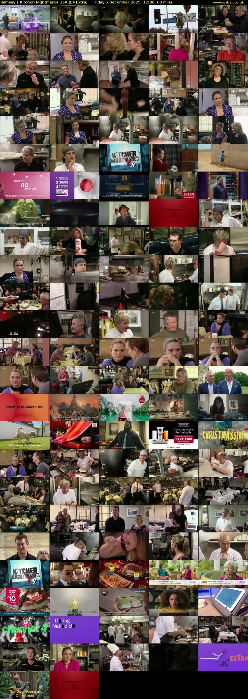 Ramsay's Kitchen Nightmares USA (E4 Extra) Friday 5 December 2025 12:00 - 13:00