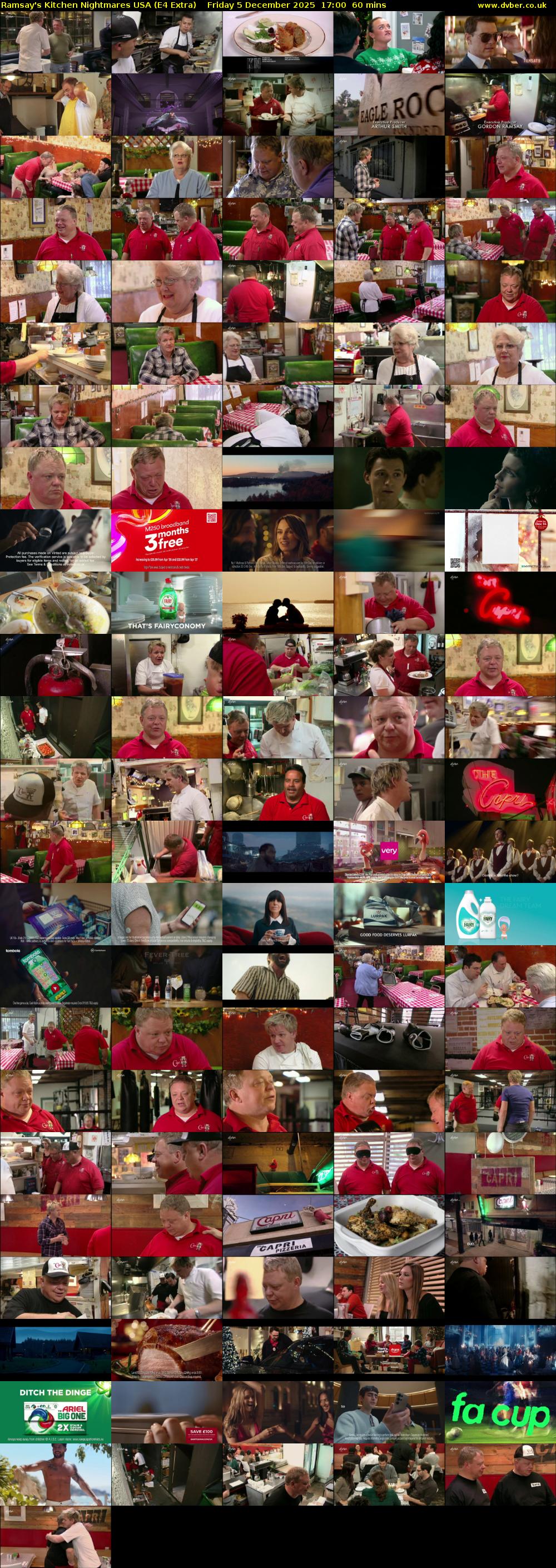 Ramsay's Kitchen Nightmares USA (E4 Extra) Friday 5 December 2025 17:00 - 18:00