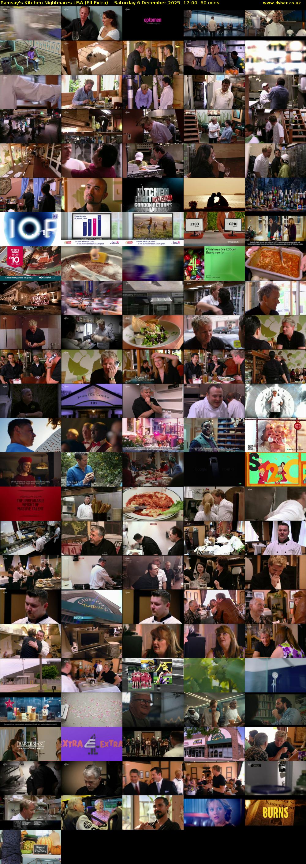 Ramsay's Kitchen Nightmares USA (E4 Extra) Saturday 6 December 2025 17:00 - 18:00