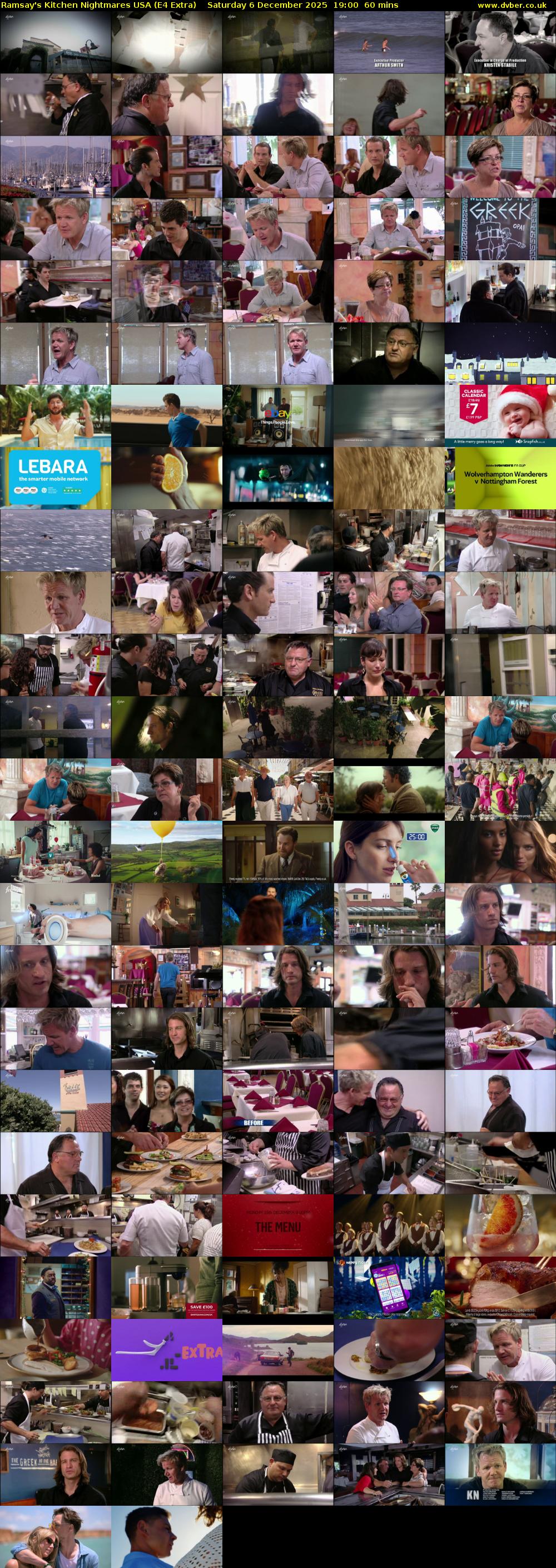 Ramsay's Kitchen Nightmares USA (E4 Extra) Saturday 6 December 2025 19:00 - 20:00