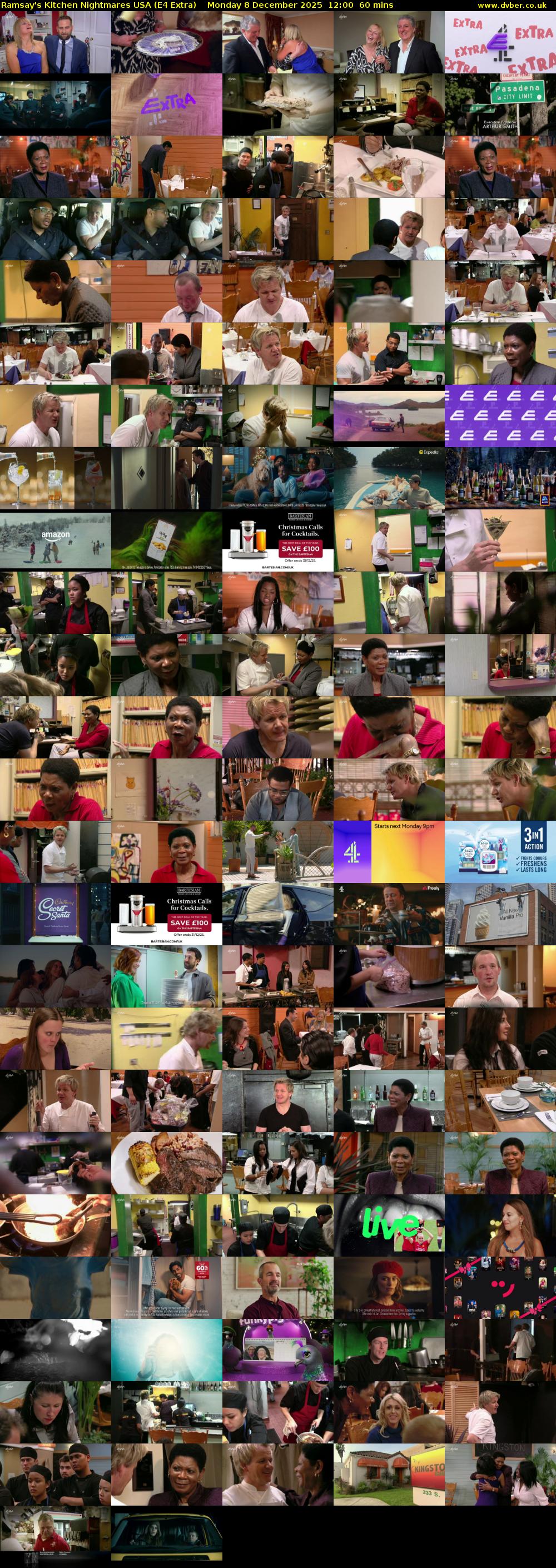 Ramsay's Kitchen Nightmares USA (E4 Extra) Monday 8 December 2025 12:00 - 13:00
