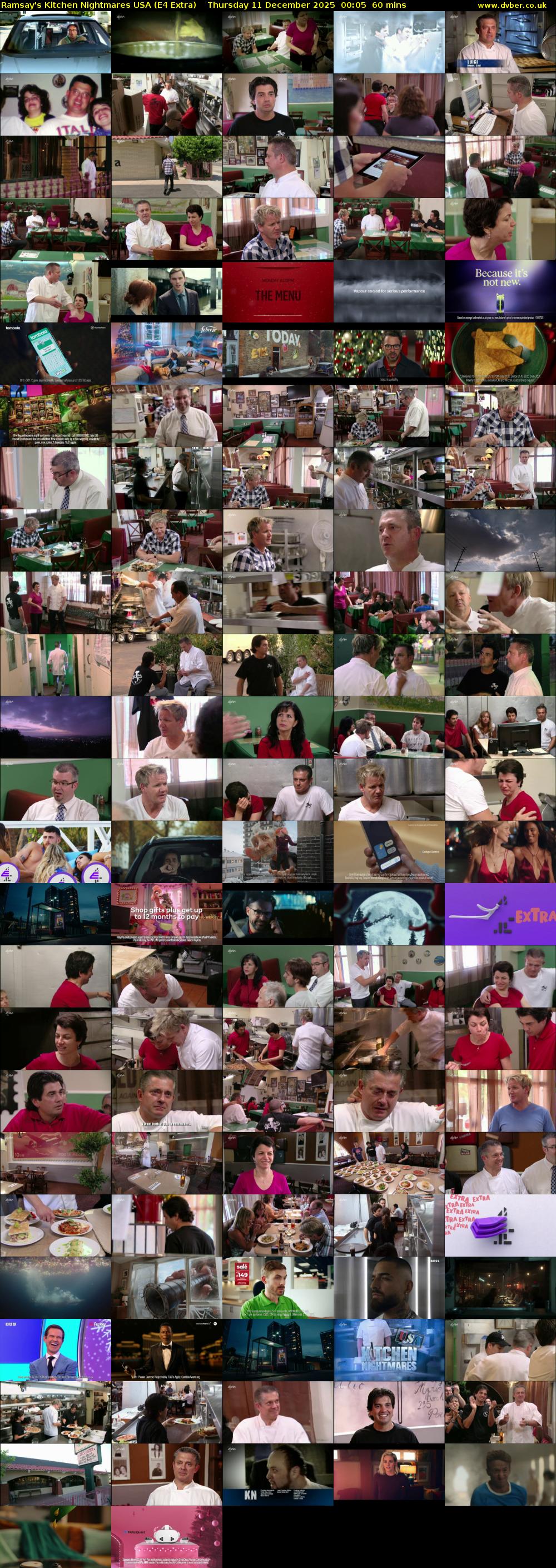 Ramsay's Kitchen Nightmares USA (E4 Extra) Thursday 11 December 2025 00:05 - 01:05