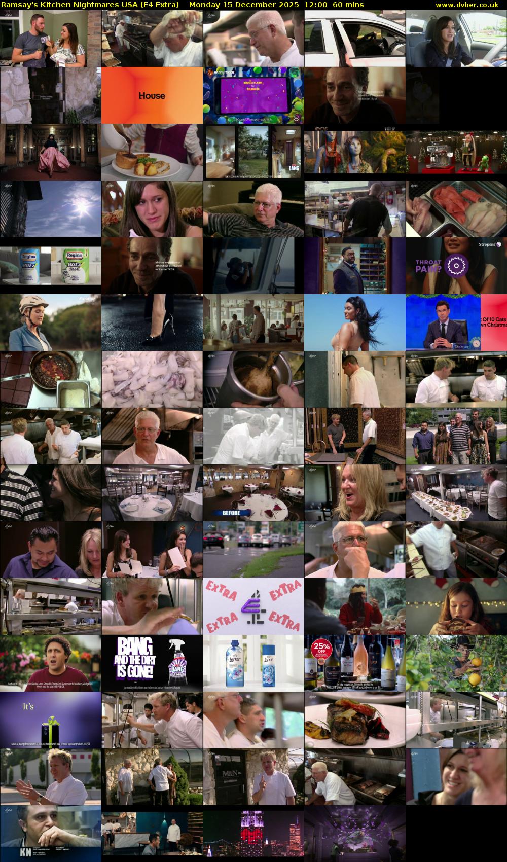 Ramsay's Kitchen Nightmares USA (E4 Extra) Monday 15 December 2025 12:00 - 13:00