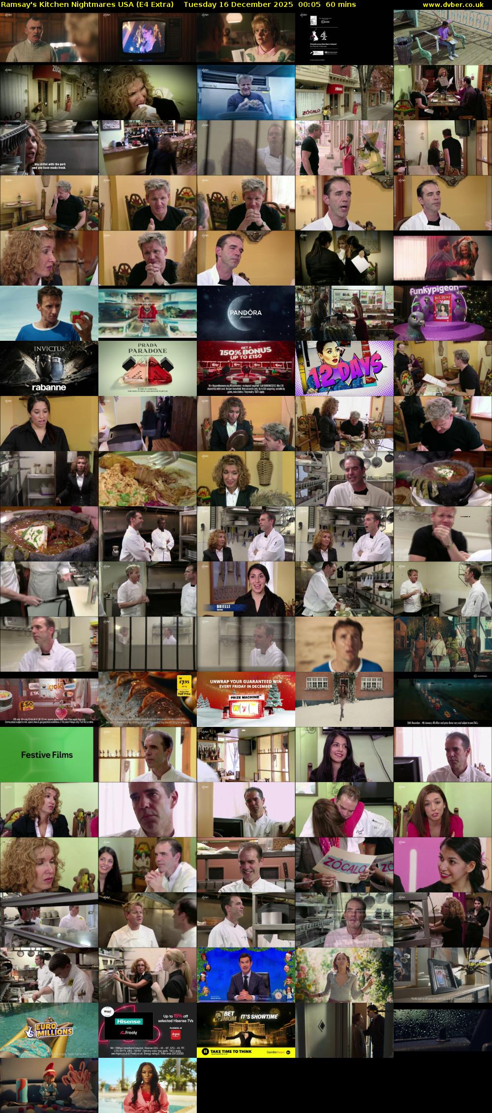 Ramsay's Kitchen Nightmares USA (E4 Extra) Tuesday 16 December 2025 00:05 - 01:05