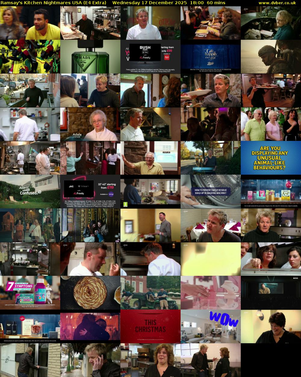 Ramsay's Kitchen Nightmares USA (E4 Extra) Wednesday 17 December 2025 18:00 - 19:00