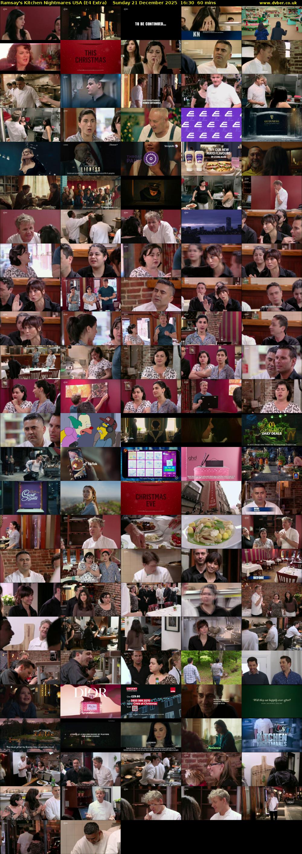 Ramsay's Kitchen Nightmares USA (E4 Extra) Sunday 21 December 2025 16:30 - 17:30